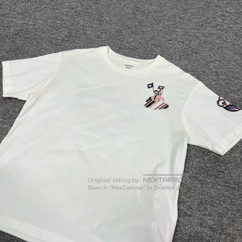 Hermes Hermes Pony Pattern Short Sleeve T-Shirt Size XXS / US 00 / IT 34 - 4 Thumbnail