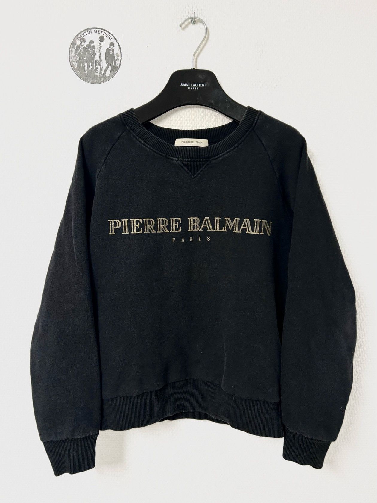 Balmain 2008 Logo Crewneck Size US S / EU 44-46 / 1 - 1 Thumbnail