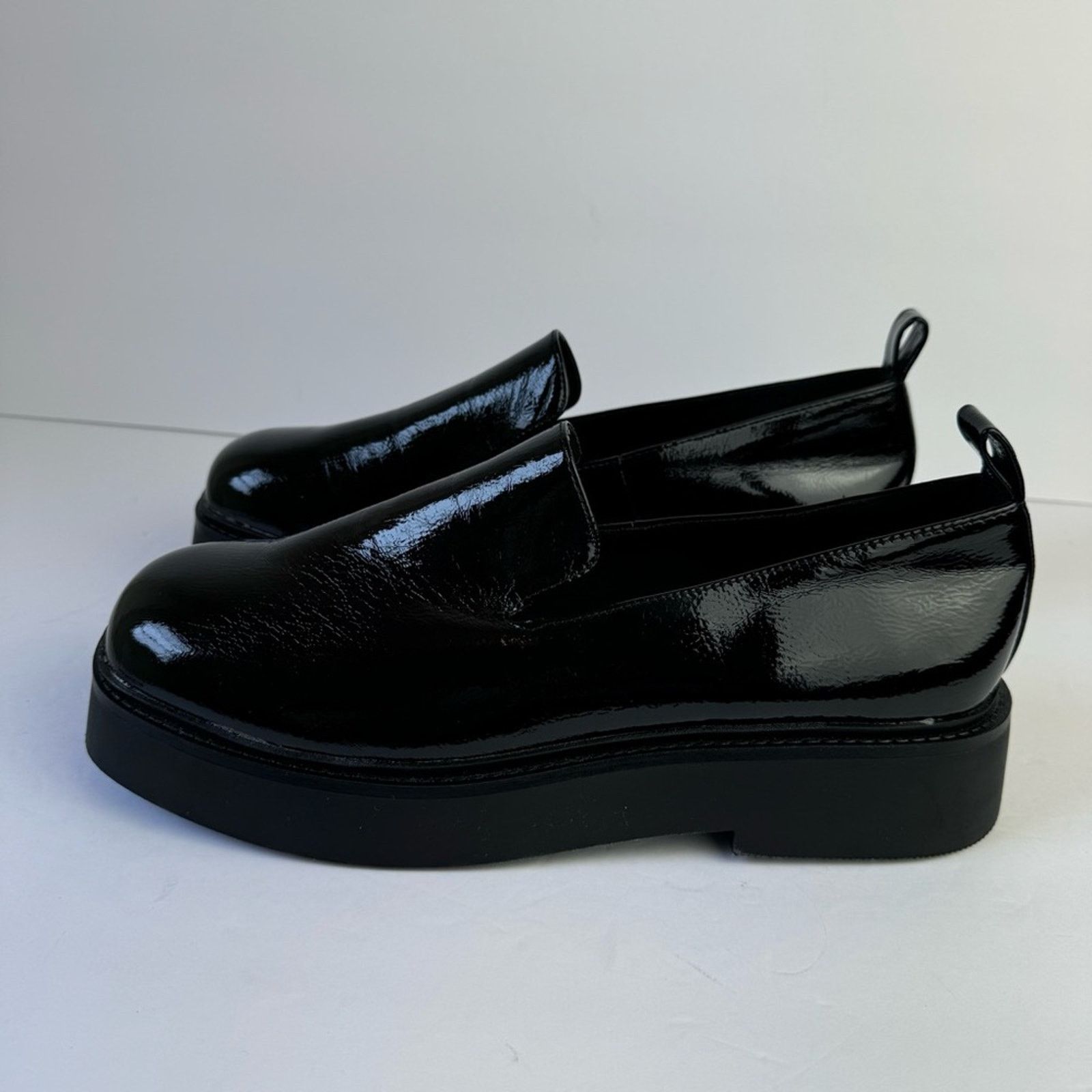 Asos ASOS Design Mutton Black Patent Slipper Flat Shoe Women’s 9 Size US 9 / IT 39 - 13 Thumbnail
