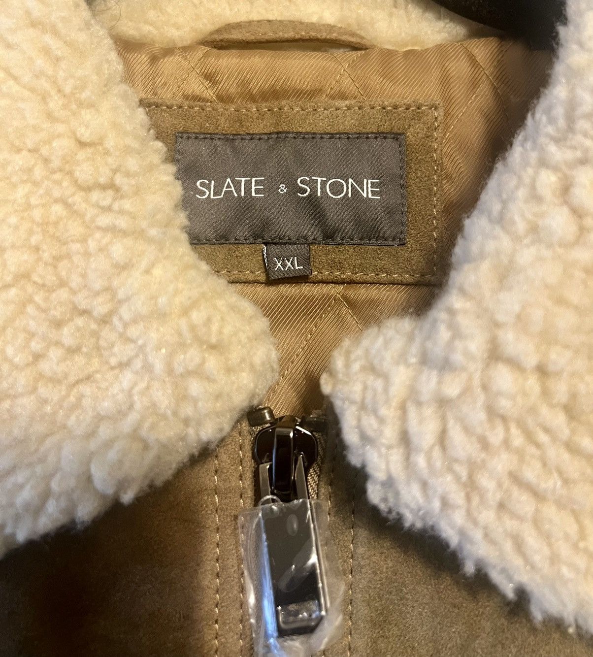 Slate & Stone Authentic Slate & Stone Goat Suede Aviator Jacket Sand XXL Size US XXL / EU 58 / 5 - 4 Thumbnail