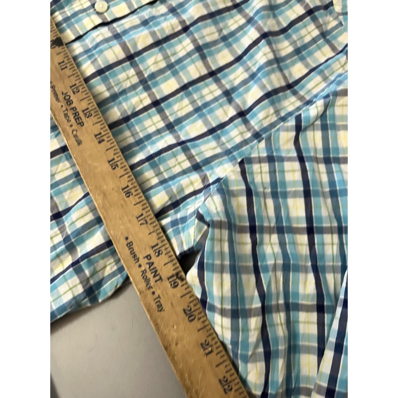 Banana Republic Banana Republic Button-Up Shirt Mens Blue Plaid Check Medium Slim Fit Cotton Classic Preppy 90s? Size US M / EU 48-50 / 2 - 5 Thumbnail