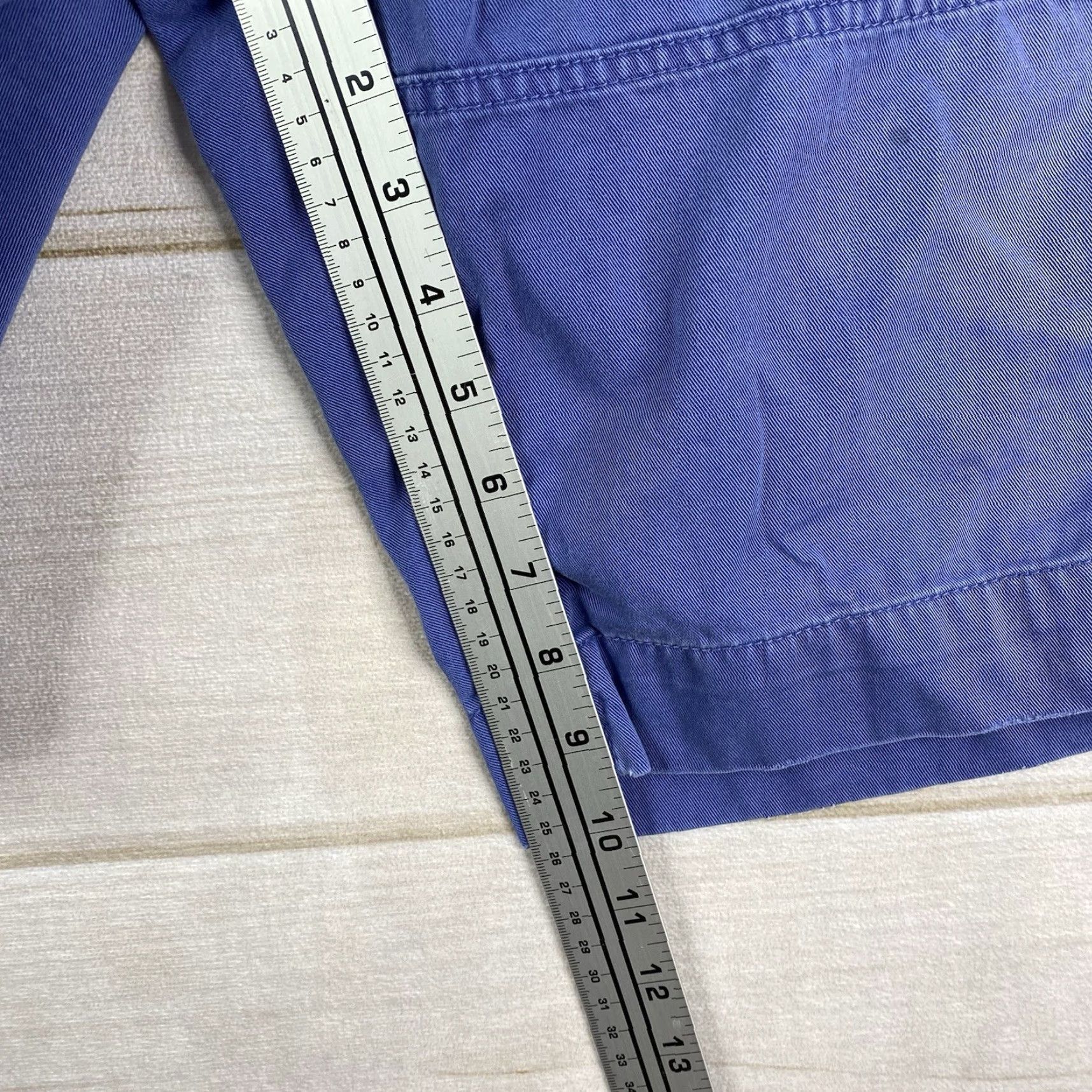 Polo Ralph Lauren Polo Ralph Lauren Shorts Men 38 Canvas Blue Cargo Flat Front Distressed Size US M / EU 48-50 / 2 - 6 Thumbnail
