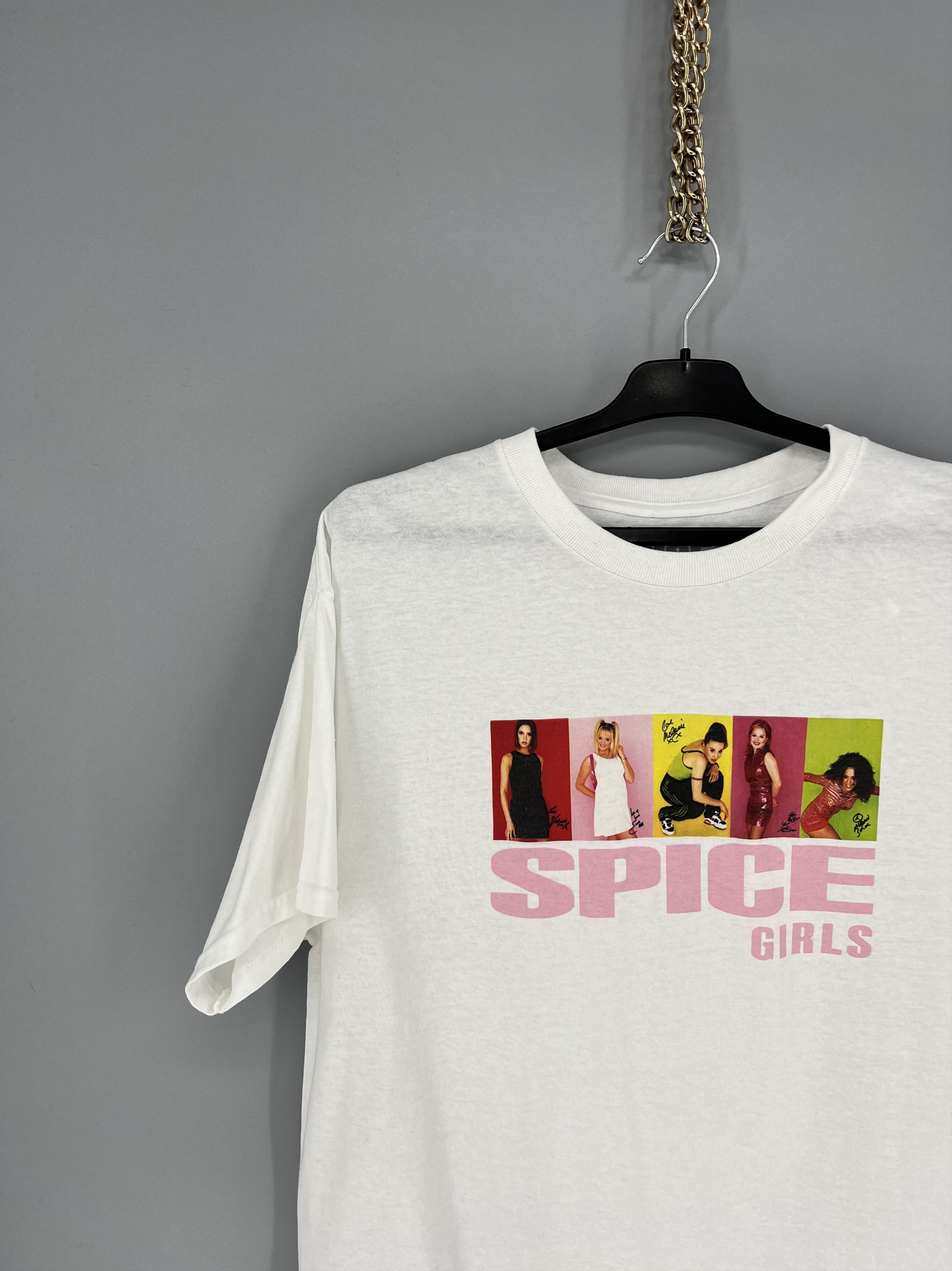 Band Tees Vintage Y2K SPICE GIRLS Big Logo Promo Rock Tee Size US L / EU 52-54 / 3 - 4 Thumbnail