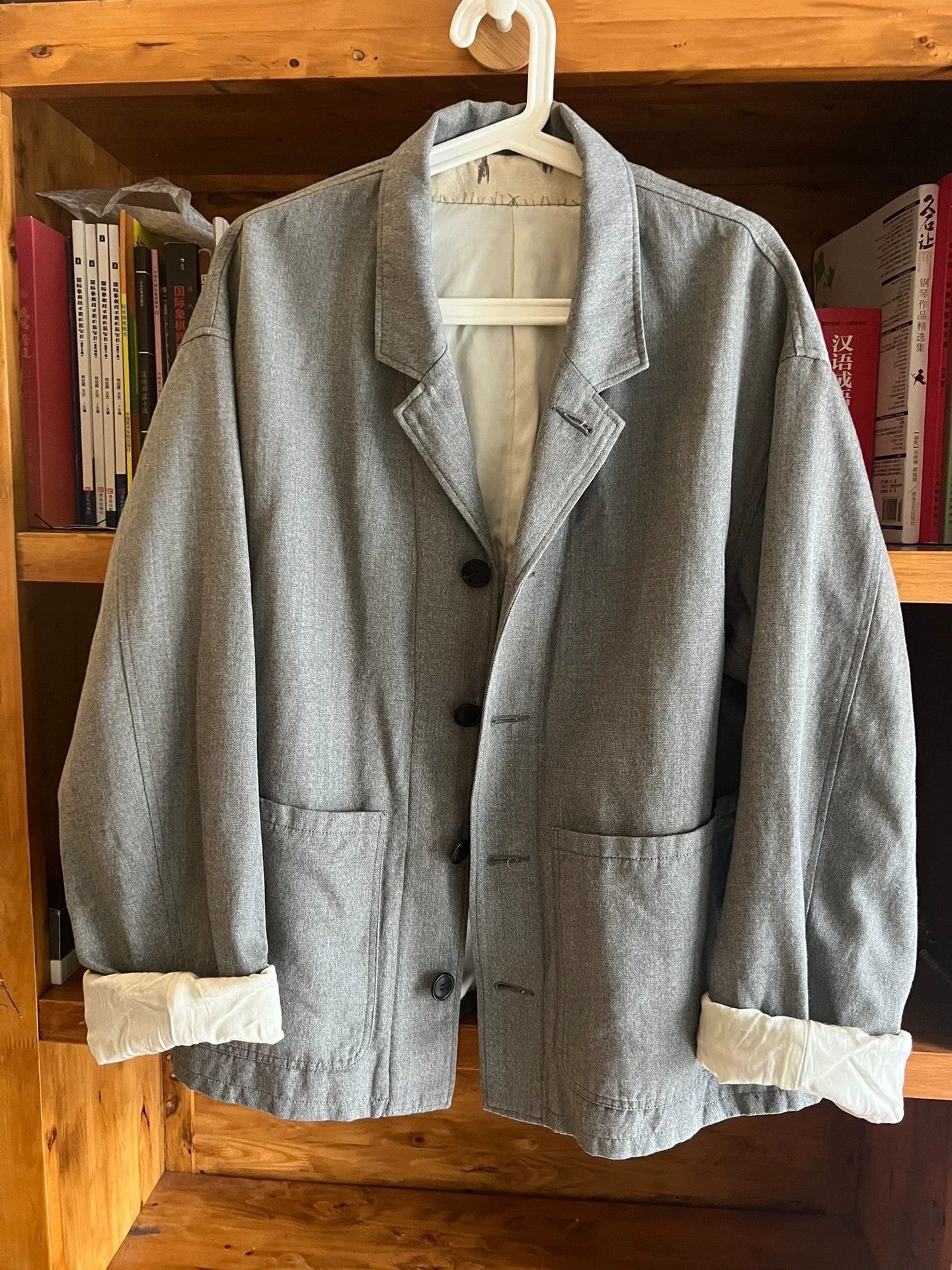 Visvim VISVIM SOWER JKT 22ss Gray Wool-Linen Size 3 Size 44R - 2 Thumbnail