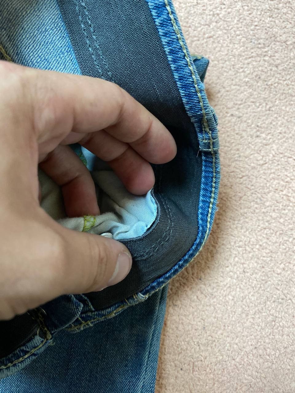 Lee × Vintage Vintage Jeans Y2k Avant Garde Bootcut Baggy Size 25" / US 0 / IT 36 - 3 Thumbnail