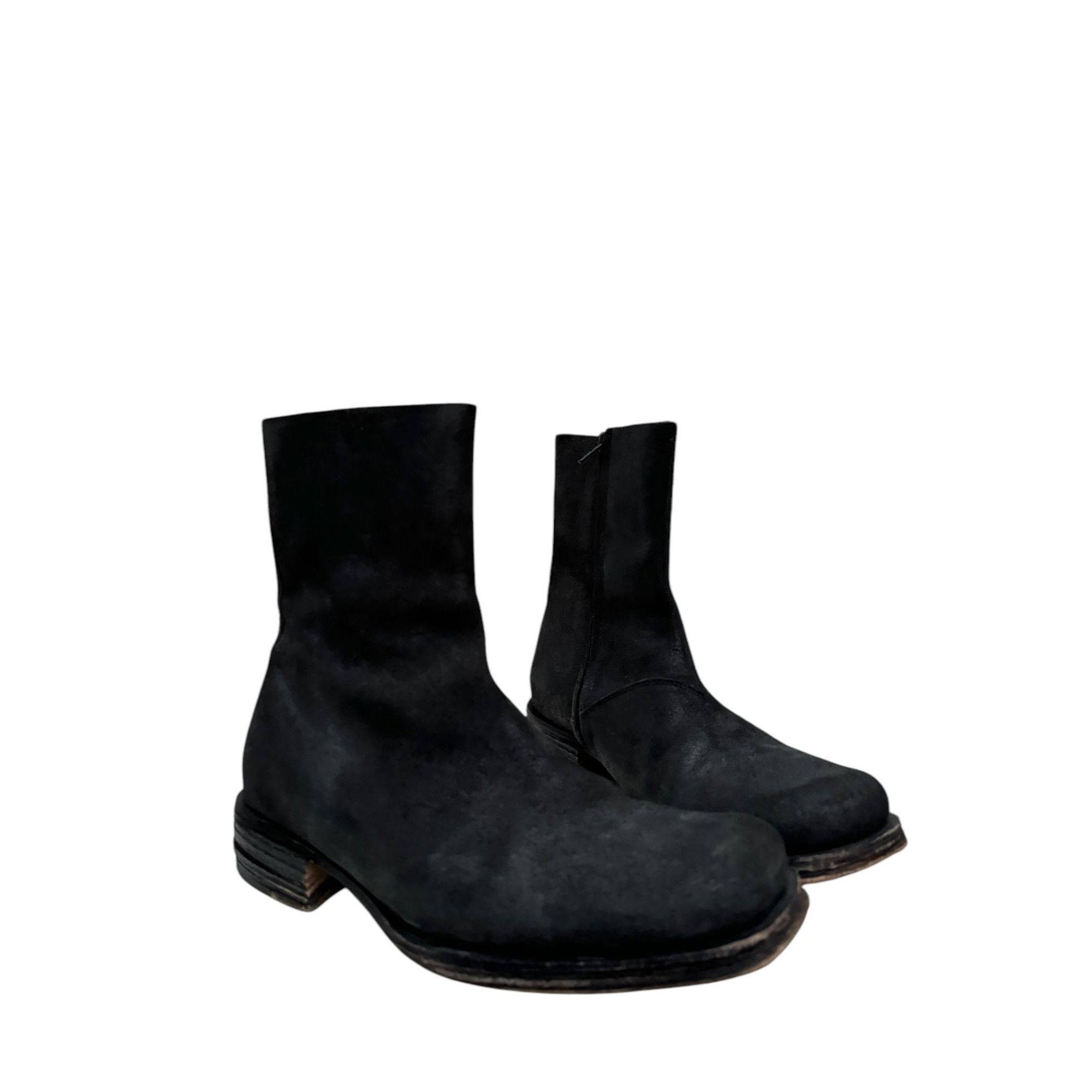 Maison Margiela 2002 Black Square Boots Size US 7.5 / EU 40-41 - 2 Thumbnail