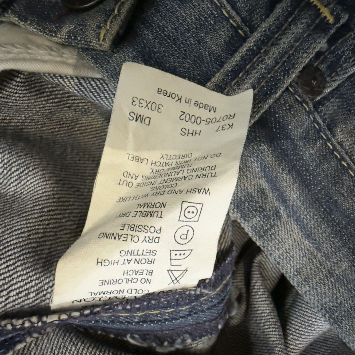 Engineered Garments × Levi's Vintage Levis Redloop Baggy Buckle Pants Denim Size US 30 / EU 46 - 12 Thumbnail