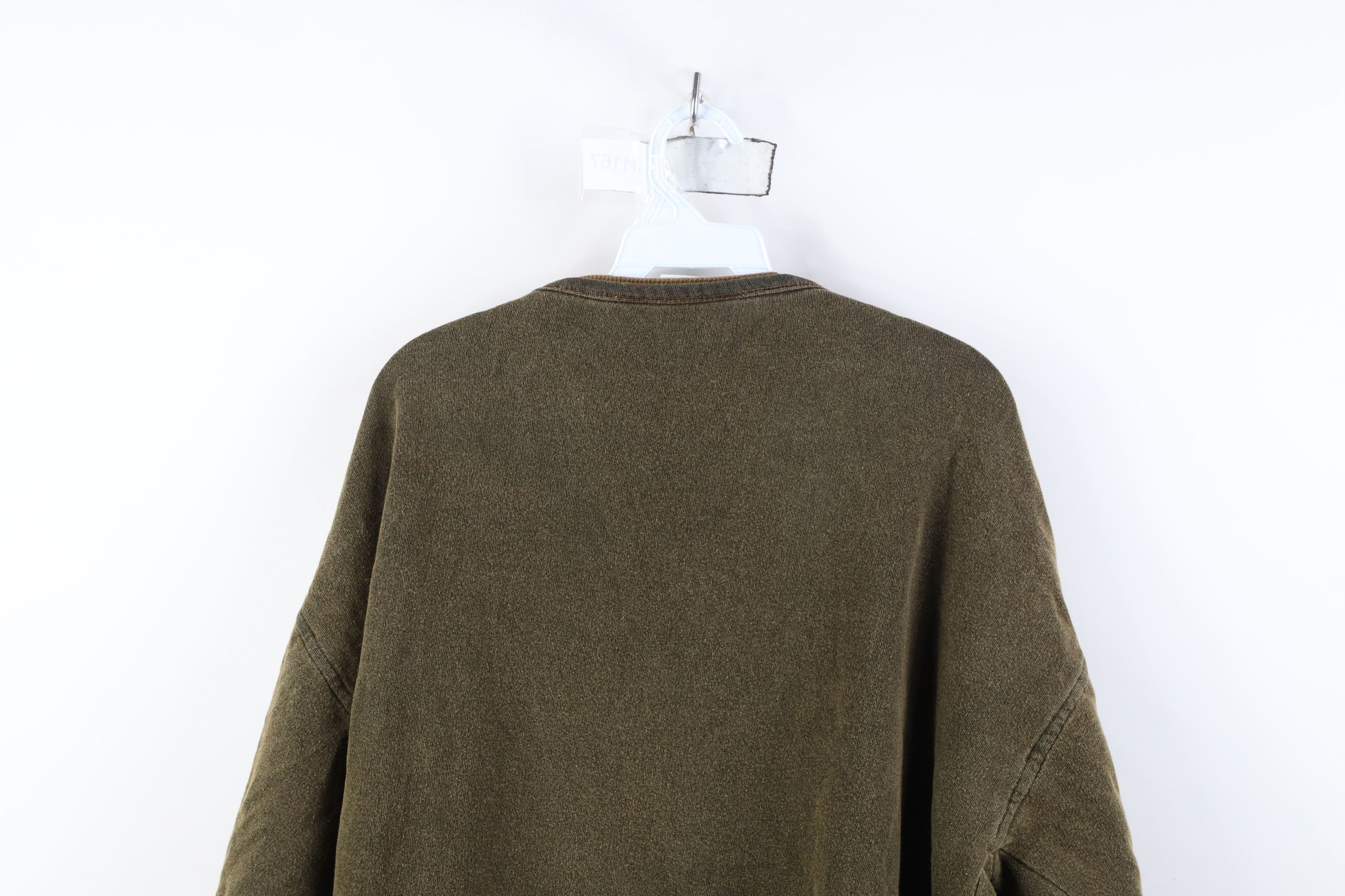 Vintage Vintage 90s Streetwear Stonewash Layered Henley Sweatshirt Size L / US 10 / IT 46 - 11 Thumbnail