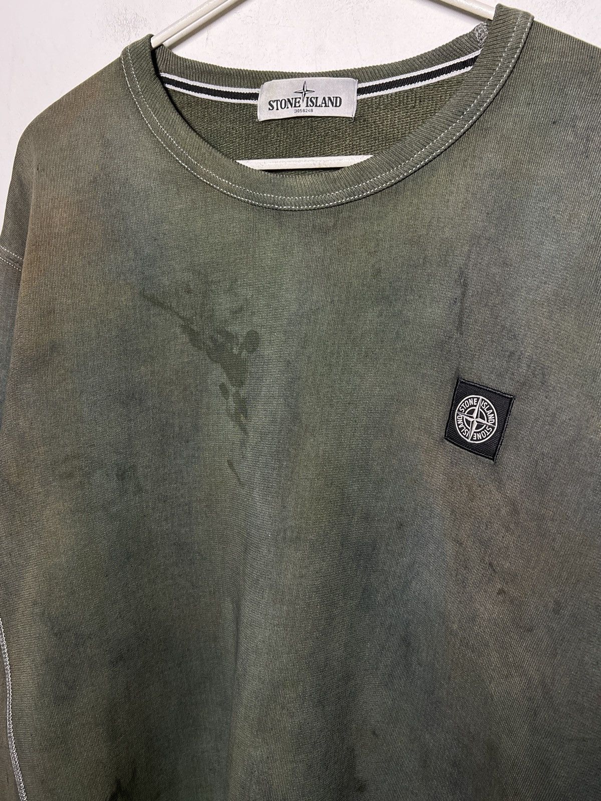 Stone Island Stone Island vintage crewneck overdyed hand corrosion Size US XXL / EU 58 / 5 - 5 Thumbnail