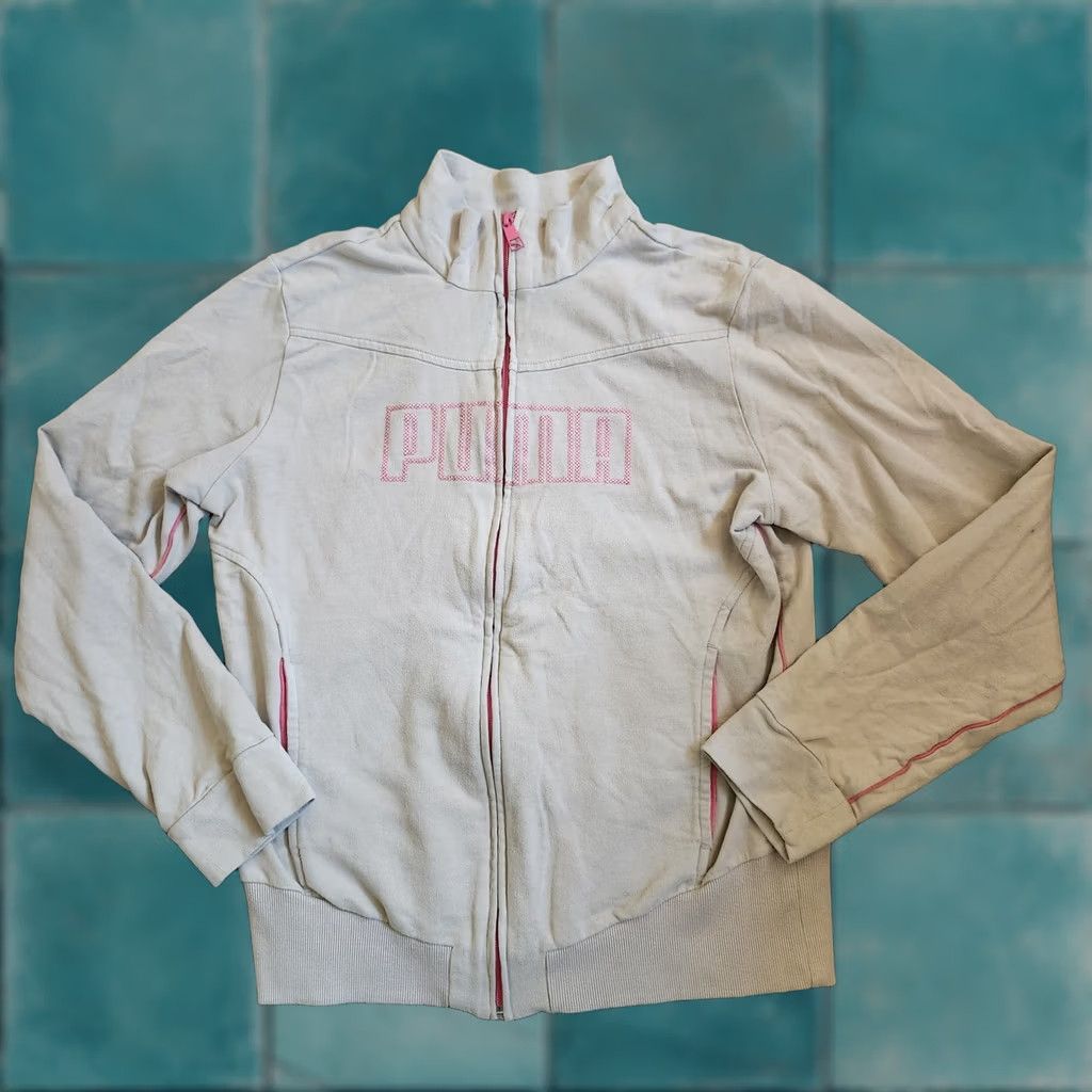 Puma PUMA Logo Full Zip Jacket - Juniors XL - Multicolor - Cotton Blend - Long Sleeve - Casual Sports Theme Womens/Juniors? Size XL / US 12-14 / IT 48-50 - 1 Thumbnail
