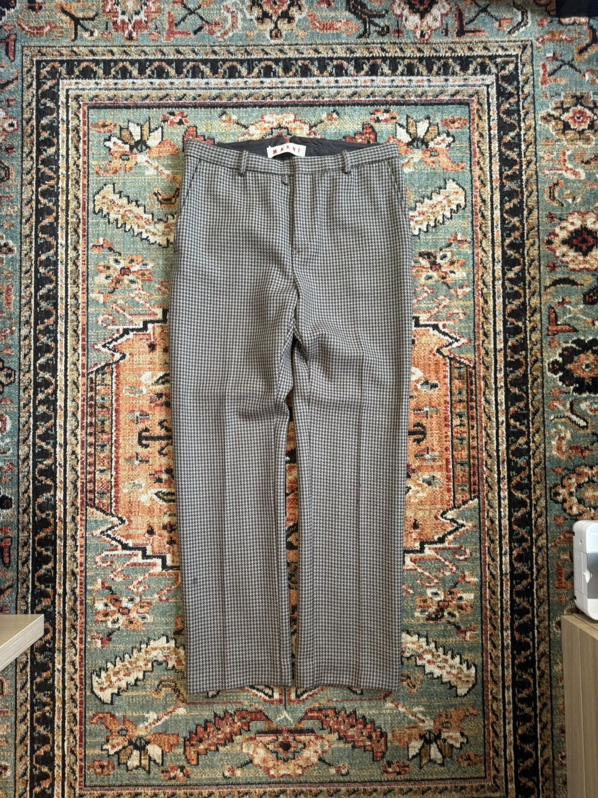 Marni Houndstooth Knit Pants