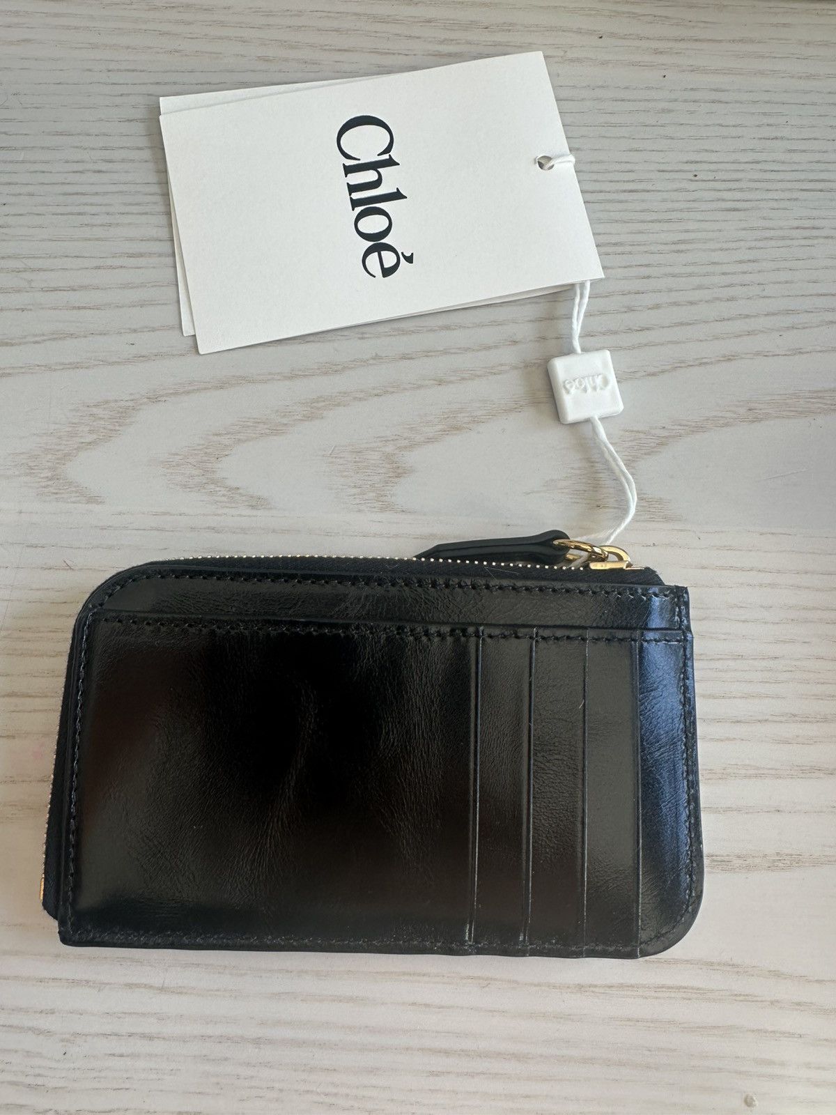 Chloe Black Chloe Leather Cardholder Wallet Size ONE SIZE - 4 Thumbnail