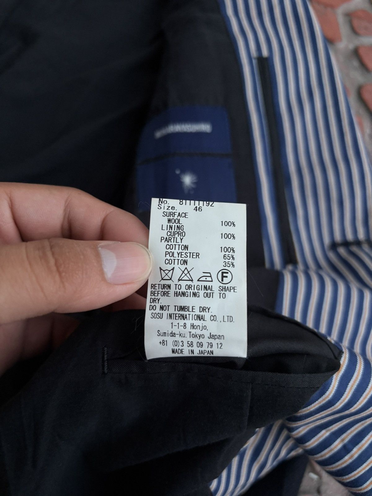 Maison MIHARA YASUHIRO MIHARA YASUHIRO SINGLE BREASTED BLAZER Size 46S - 11 Thumbnail