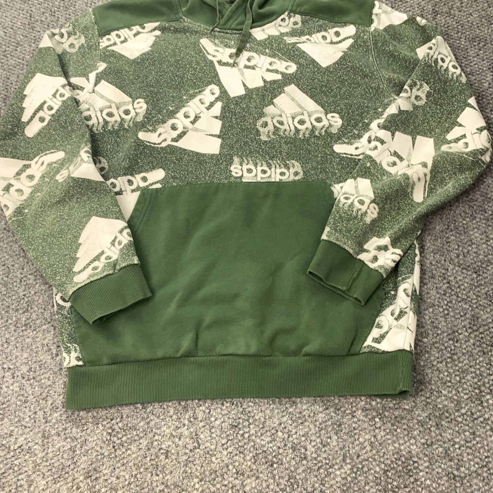 Adidas Adidas Essentials Hoodie Mens Large Green Sweatshirt Brandlove Q3 Size US L / EU 52-54 / 3 - 5 Thumbnail