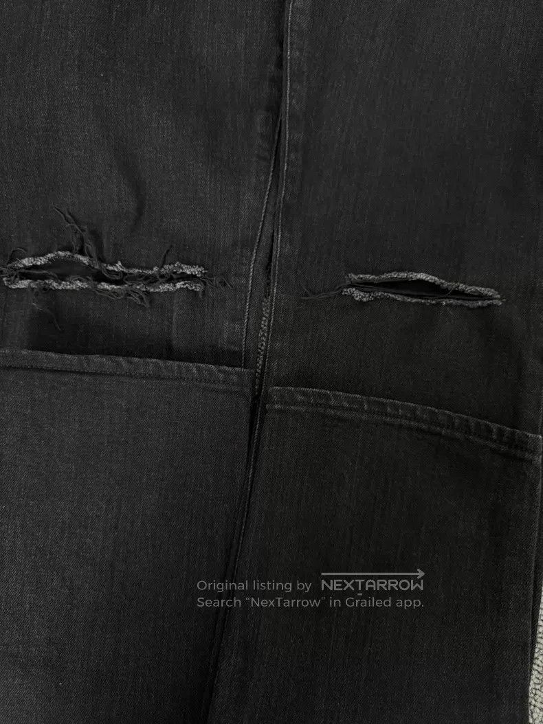 Saint Laurent Paris Saint Laurent Paris Black Distressed Ripped Destroyed Deni Size US 31 - 5 Thumbnail