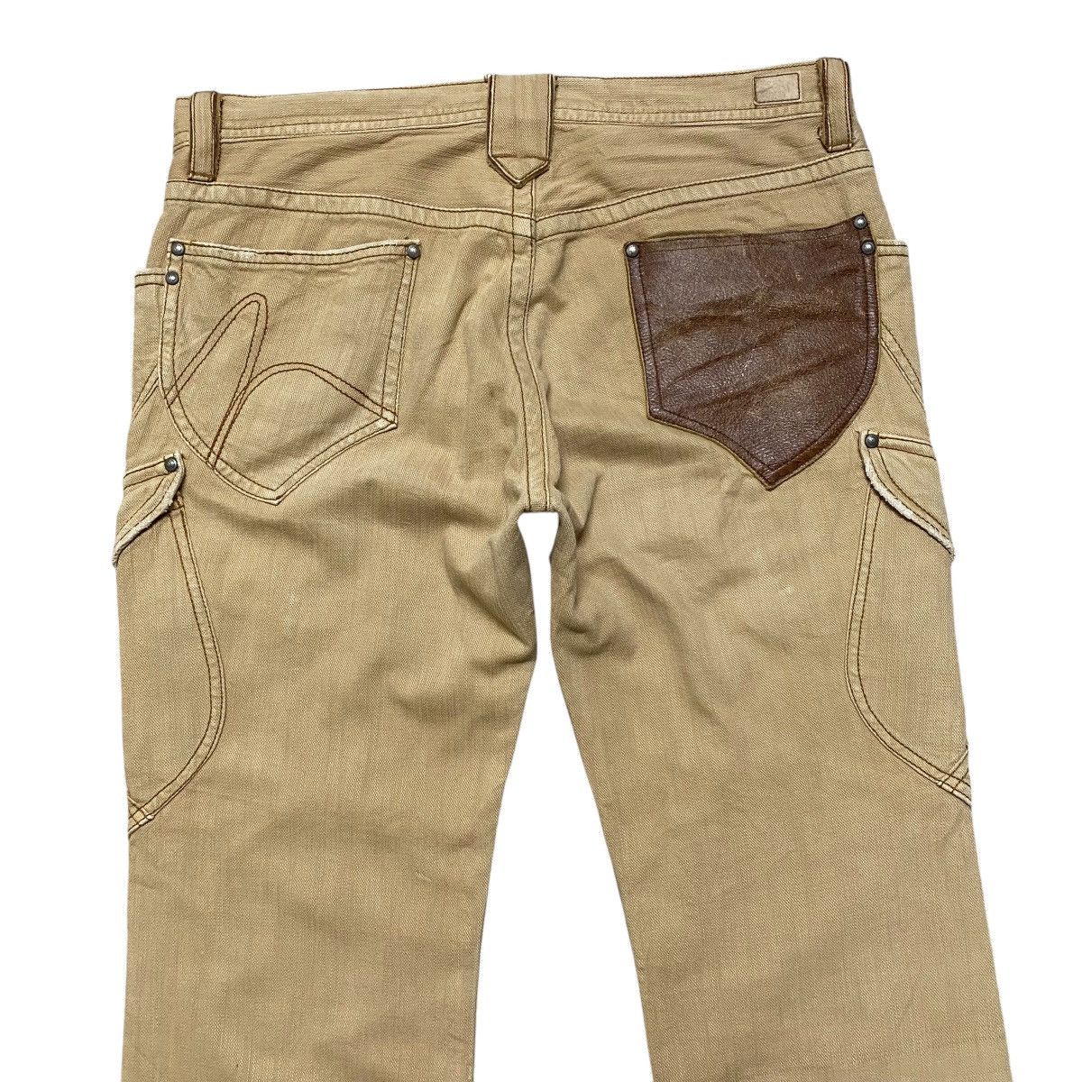 Nicole Club Y2K NCFM Denim Cargo Flare Pants Size US 34 / EU 50 - 10 Thumbnail