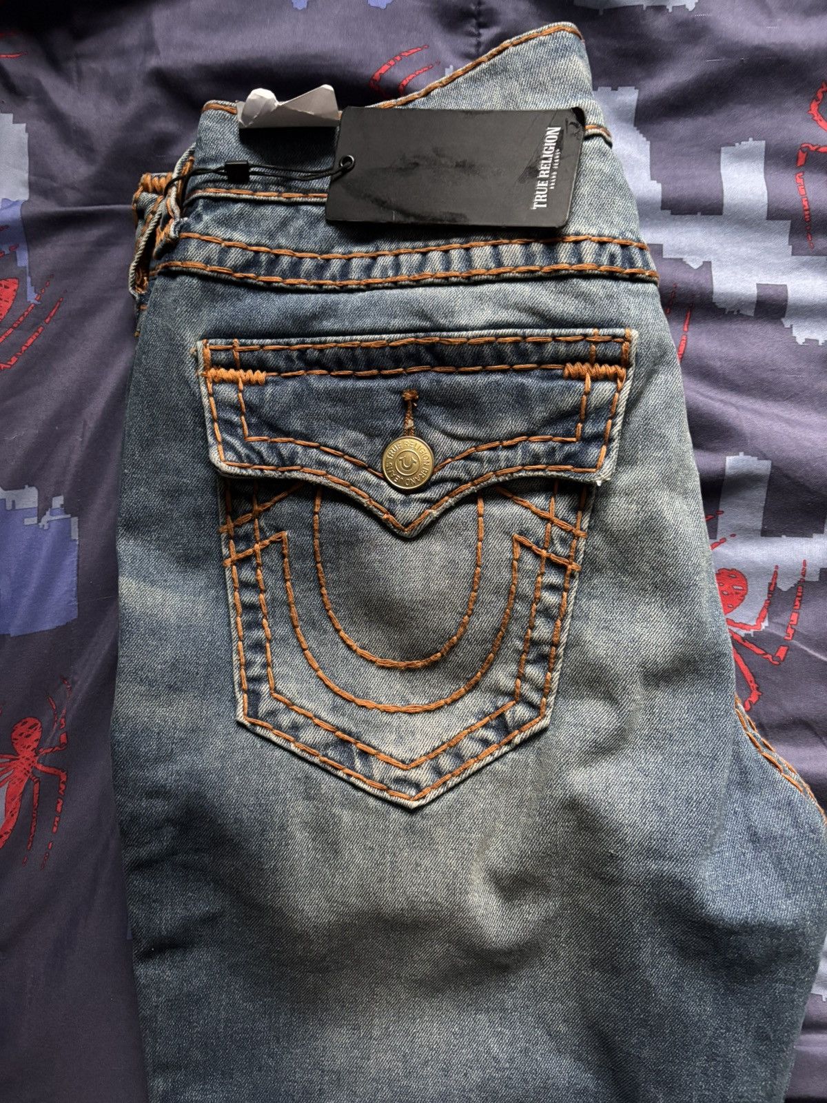 True Religion True Religion Ricky Super Flap Embro Bk Pkt Size US 33 - 5 Thumbnail
