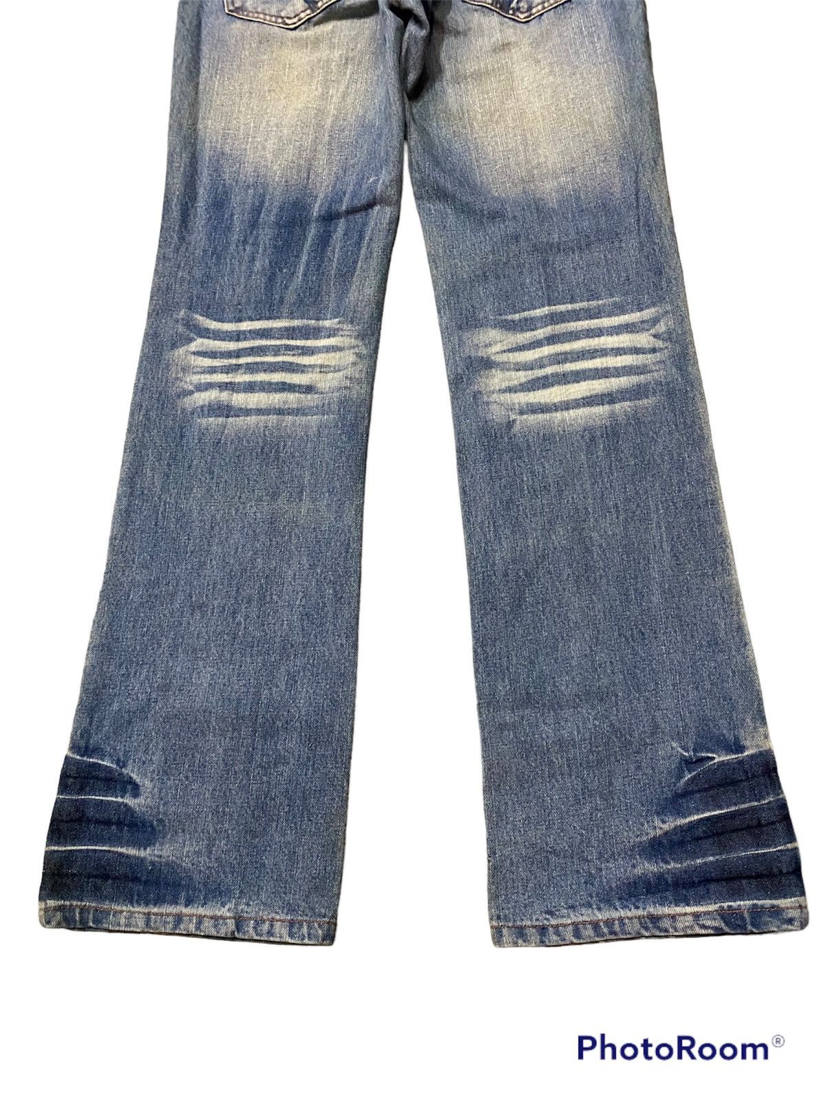 Hysteric Glamour × If Six Was Nine × Tornado Mart Flare Jeans Distressed Grunge Avantgarde Size US 32 / EU 48 - 11 Thumbnail