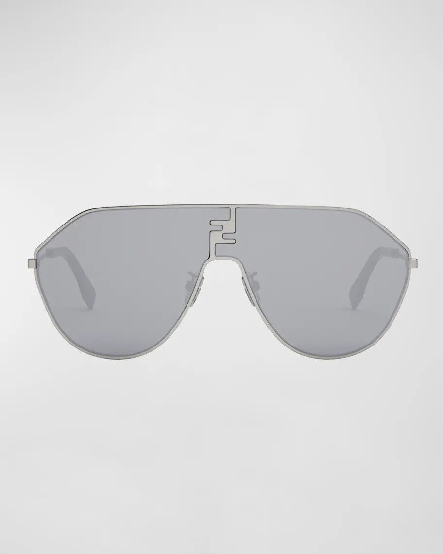 Fendi o1s1wg111224 Size: OS / FF Match Metal Shield Sunglasses Size ONE SIZE - 1 Thumbnail