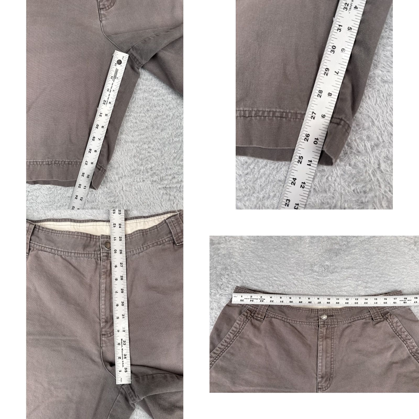 Vintage Columbia Shorts Men 38 Gray 100% Cotton Small Cargo Pocket Hike Camp 36x11 Size US 38 / EU 54 - 8 Thumbnail