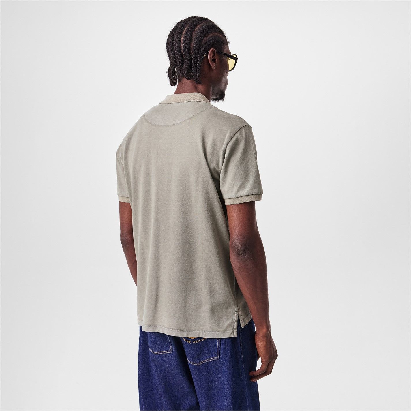 Vivienne Westwood o1g2r1mq0526 Faded Short Sleeve Polo Shirt in Grey Size US S / EU 44-46 / 1 - 4 Thumbnail