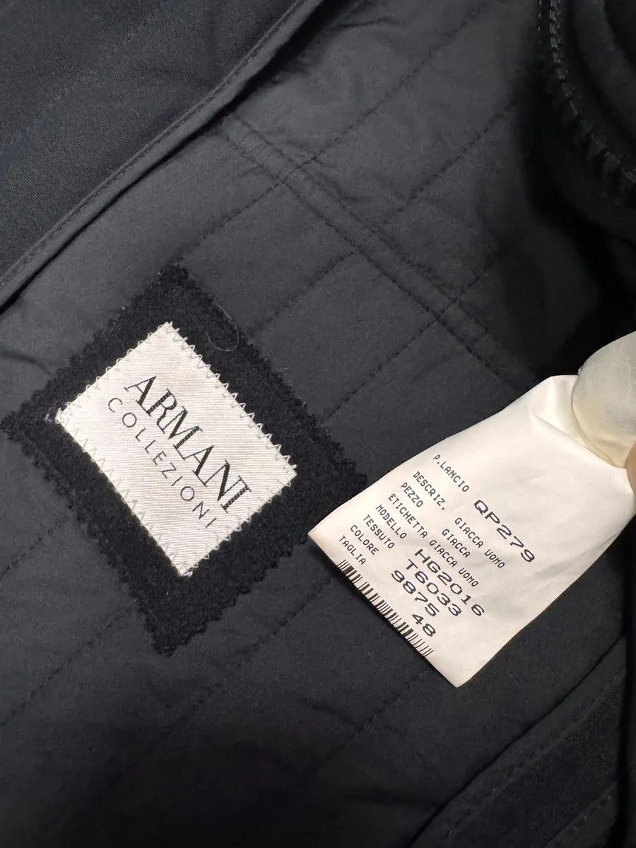 Armani Collezioni × Vintage 2000s Armani Padded Lines Black Coat Size US M / EU 48-50 / 2 - 7 Thumbnail