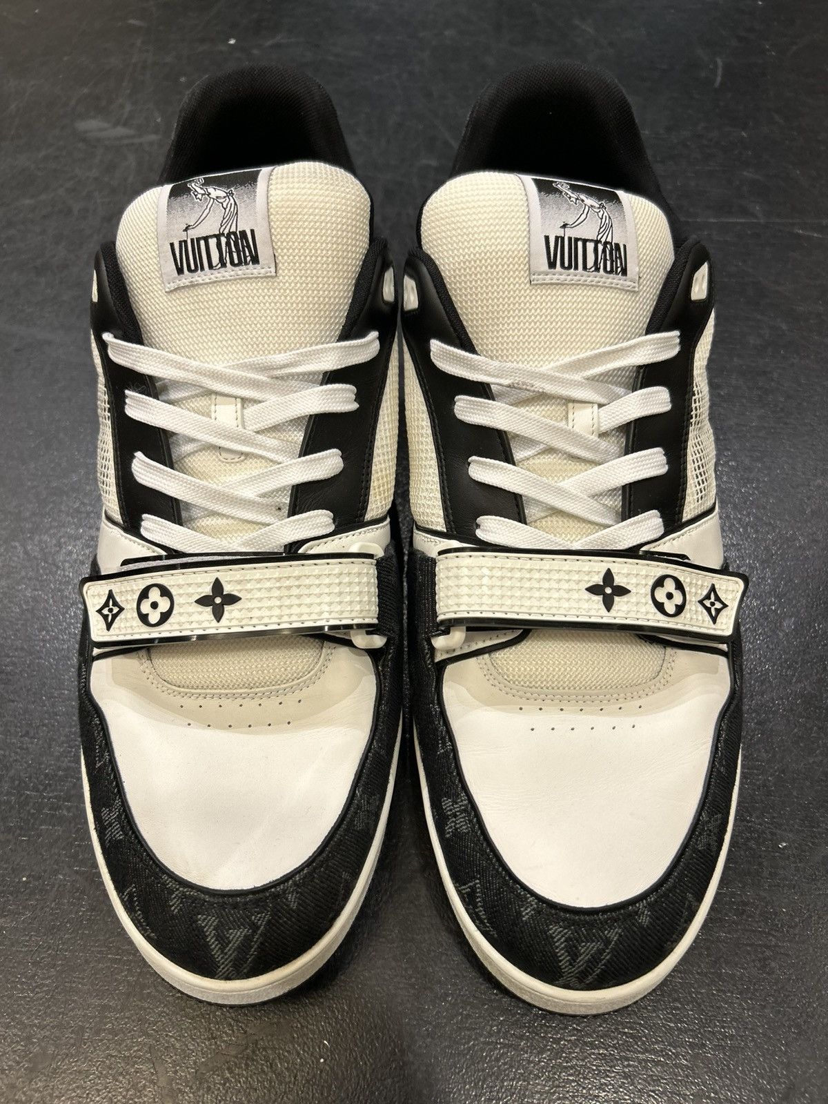 Louis Vuitton Louis Vuitton Trainer Strap - White Black Size US 13 / EU 46 - 6 Thumbnail