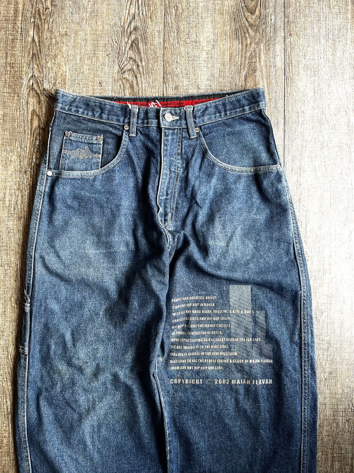 Fubu × Vintage HIPHOP BAGGY CARPENTER MAJAH FLAVAH COPYRIGHT 2002 Size US 30 / EU 46 - 1 Thumbnail