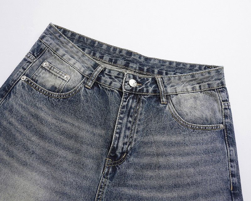 Japanese Brand × Jean High street washed loose wide leg washed classic jeans y2k Size US 32 / EU 48 - 3 Thumbnail