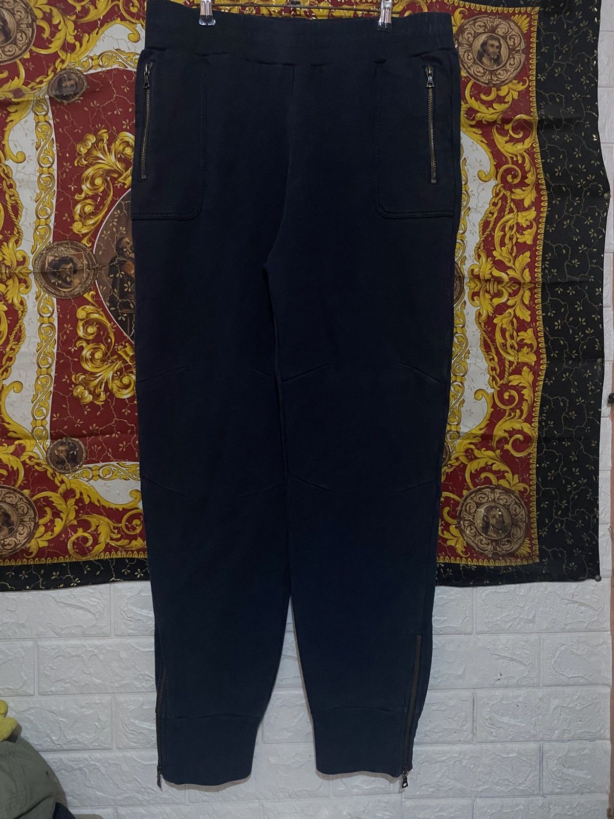 Dries Van Noten Dries Van Noten Jersey Zipper Sweatpants Size US 34 / EU 50 - 1 Thumbnail