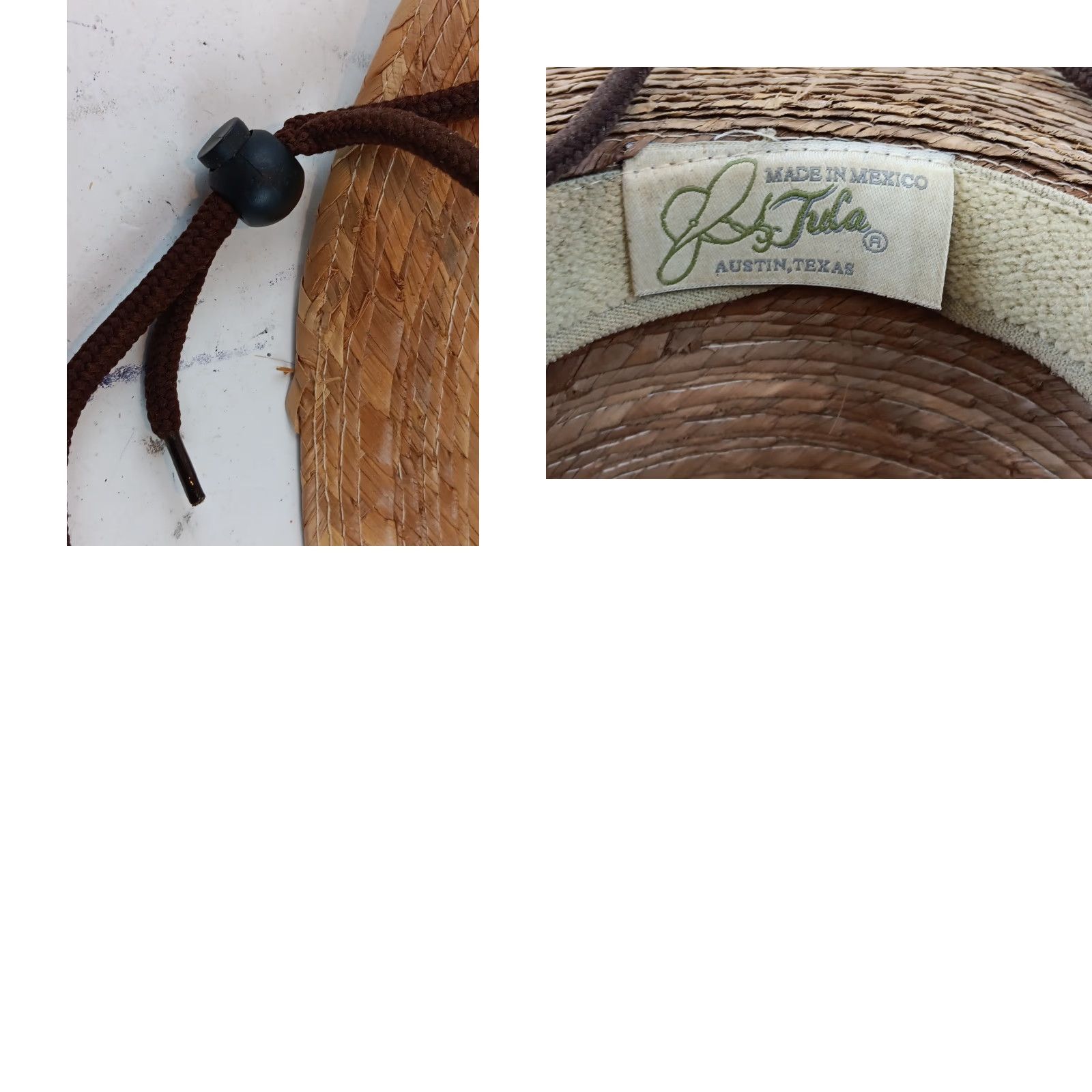 Vintage Tula Abby Hat Sun Hat Women OSFM Natural Straw Palm Lightweight Beach Garden Classic Beach Hat Womens Size ONE SIZE - 11 Thumbnail