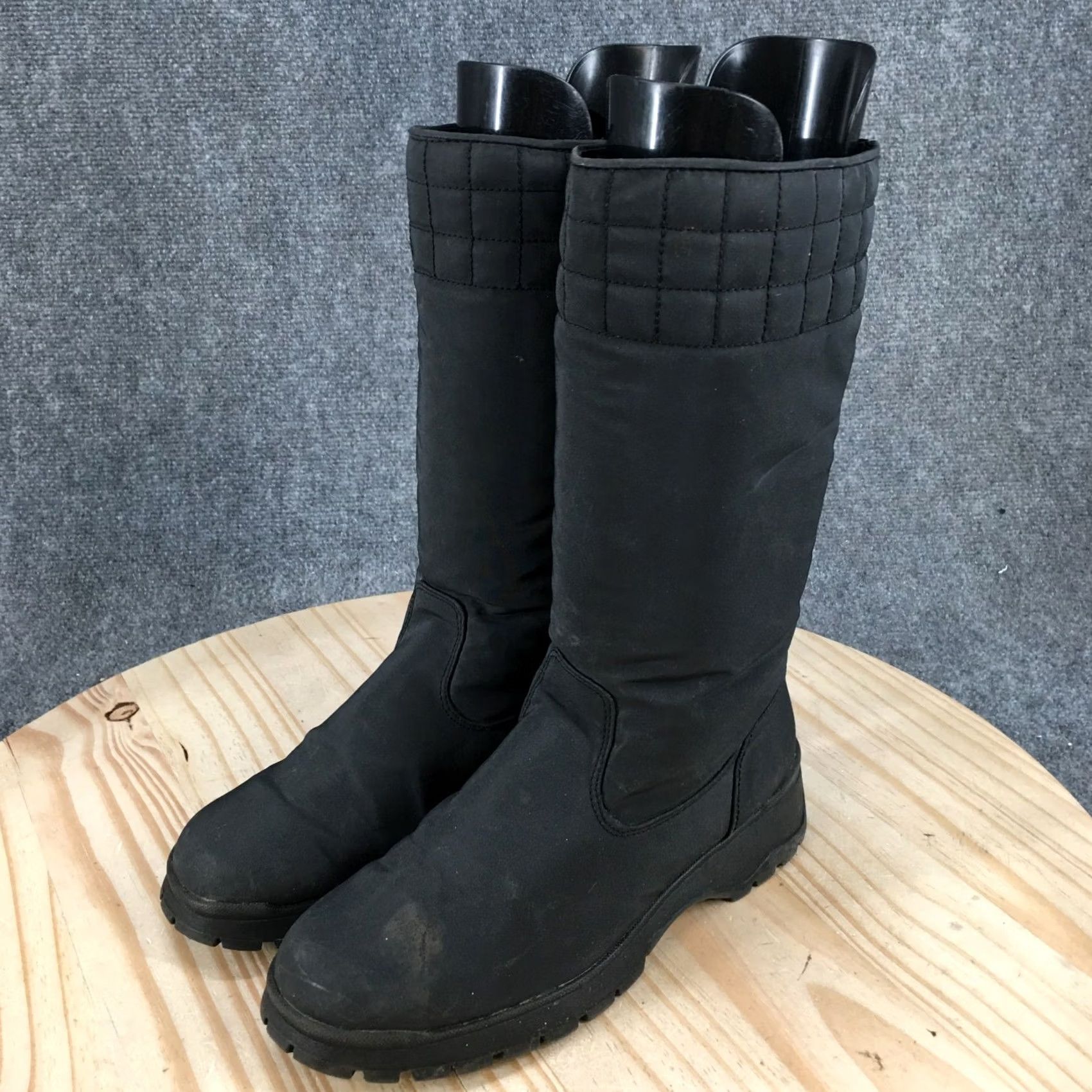 Basic Editions Basic Editions Snow Boots Women's 8 Wide Side Zip Quilted Comfort Mid-Calf Black Boots Size US 8 / IT 38 - 7 Thumbnail