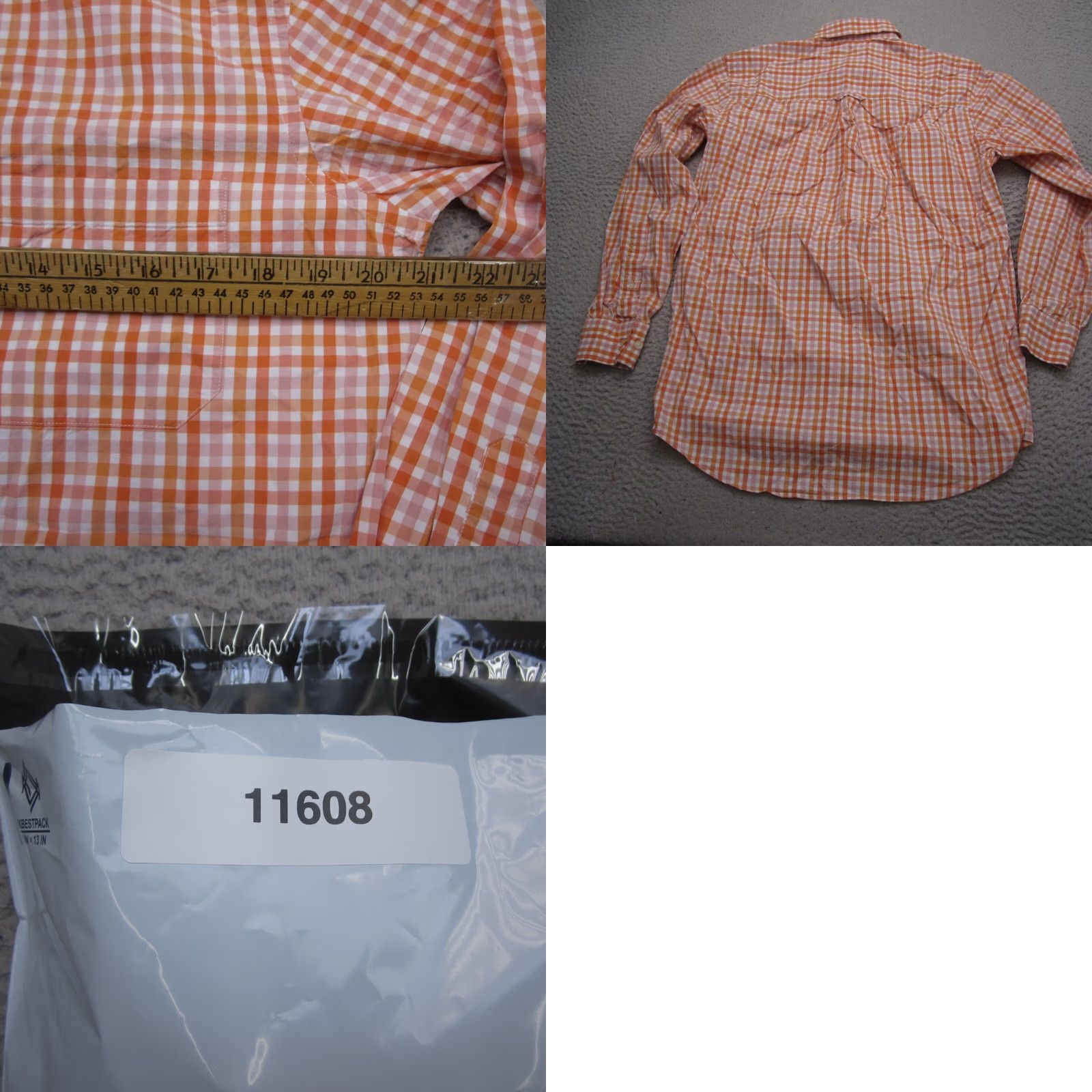 Pendleton Pendleton Shirt Mens S Orange Plaid Button Up Bridgeport Casual Outdoor Vintage Size US S / EU 44-46 / 1 - 8 Thumbnail