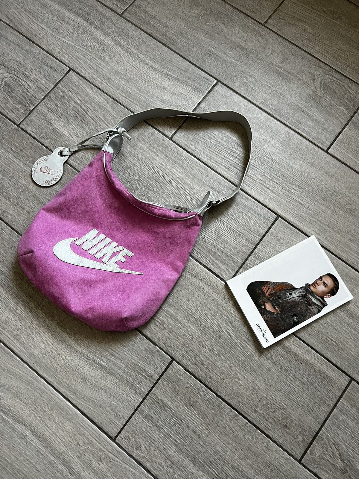 Nike 💕Pink Messenger Nike vintage Bag Y2K Streetwear Size ONE SIZE - 4 Thumbnail
