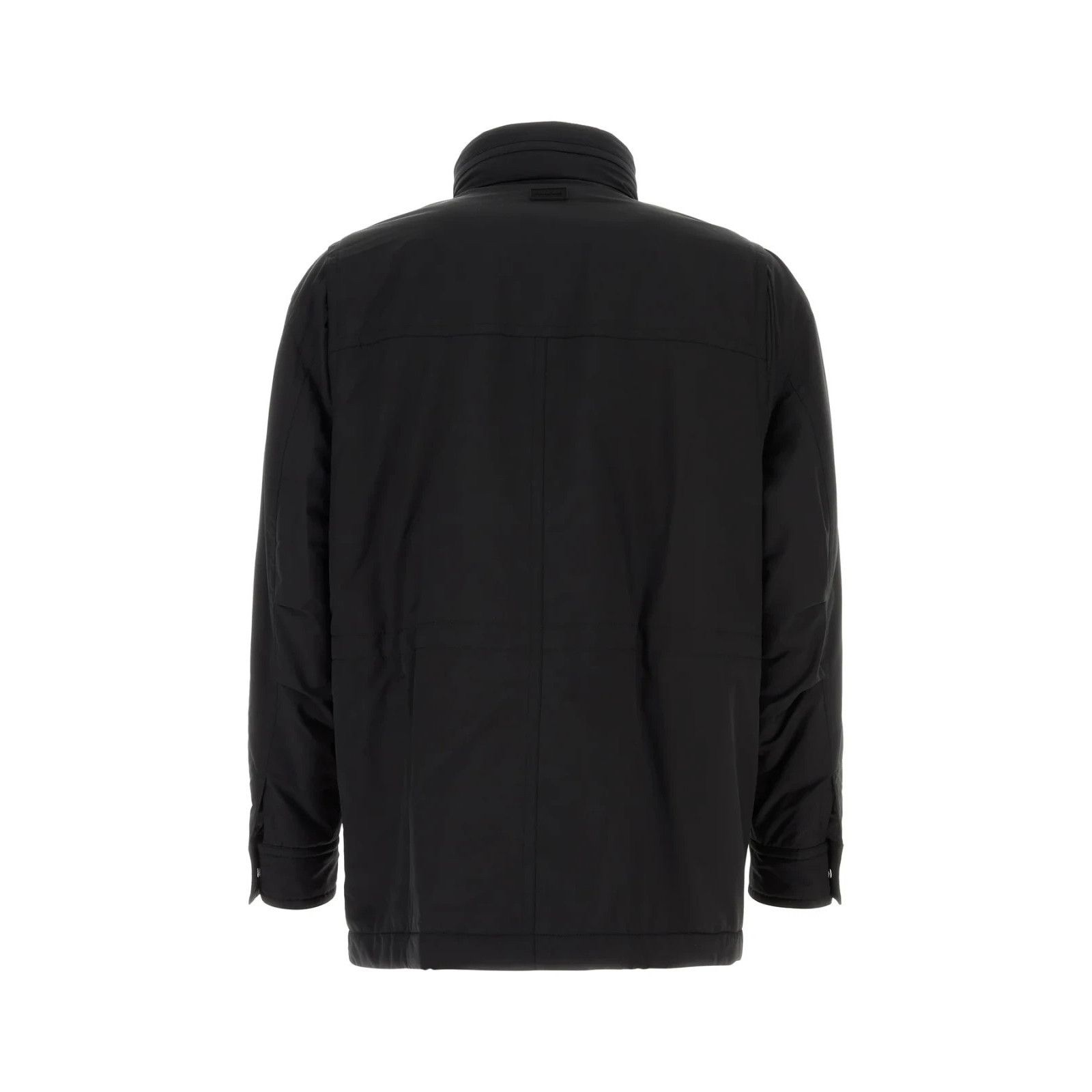 Salvatore Ferragamo FERRAGAMO Black Wool Blend Padded Jacket New & Authentic (Me Size US M / EU 48-50 / 2 - 2 Thumbnail