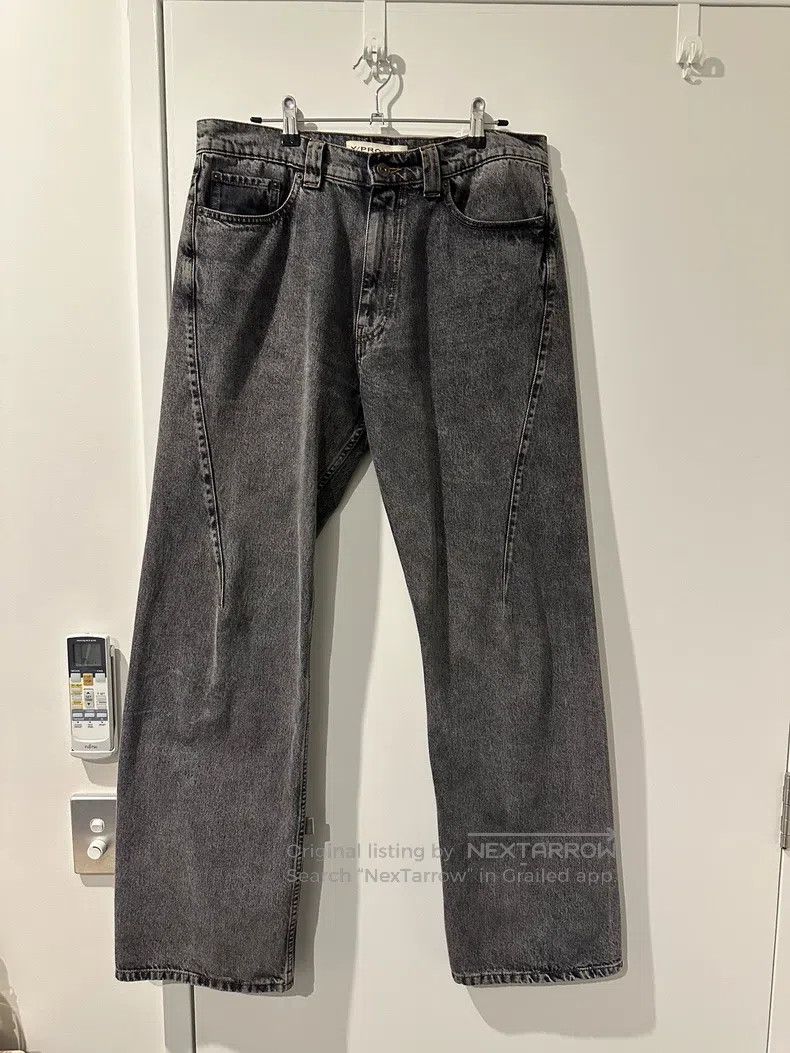 Y/Project Y/Project 32 Wash grey pocket embroidered jeans Size US 31 - 2 Thumbnail