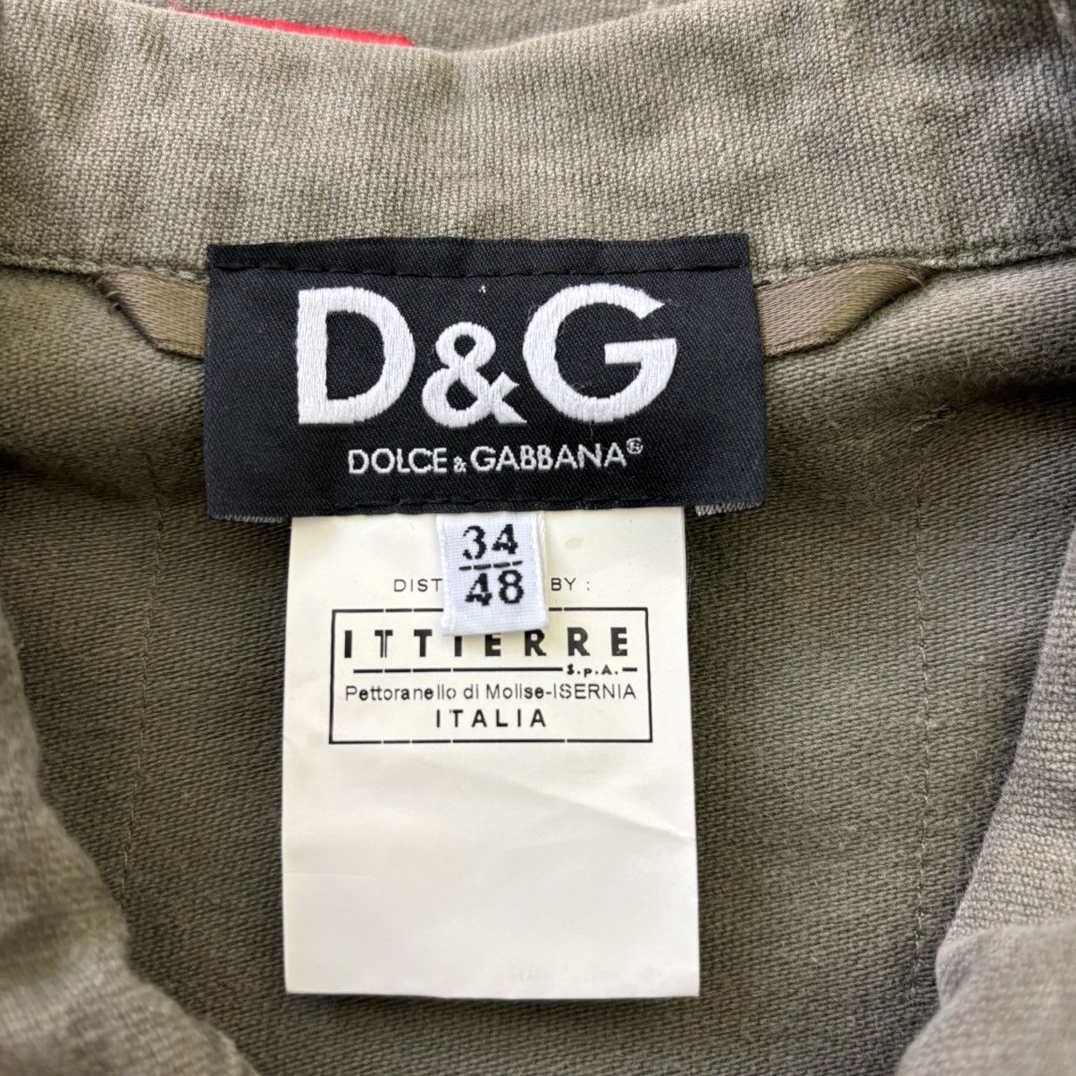 Dolce & Gabbana Vintage “Fight Only 4 Peace” Military Jacket Size US M / EU 48-50 / 2 - 7 Thumbnail