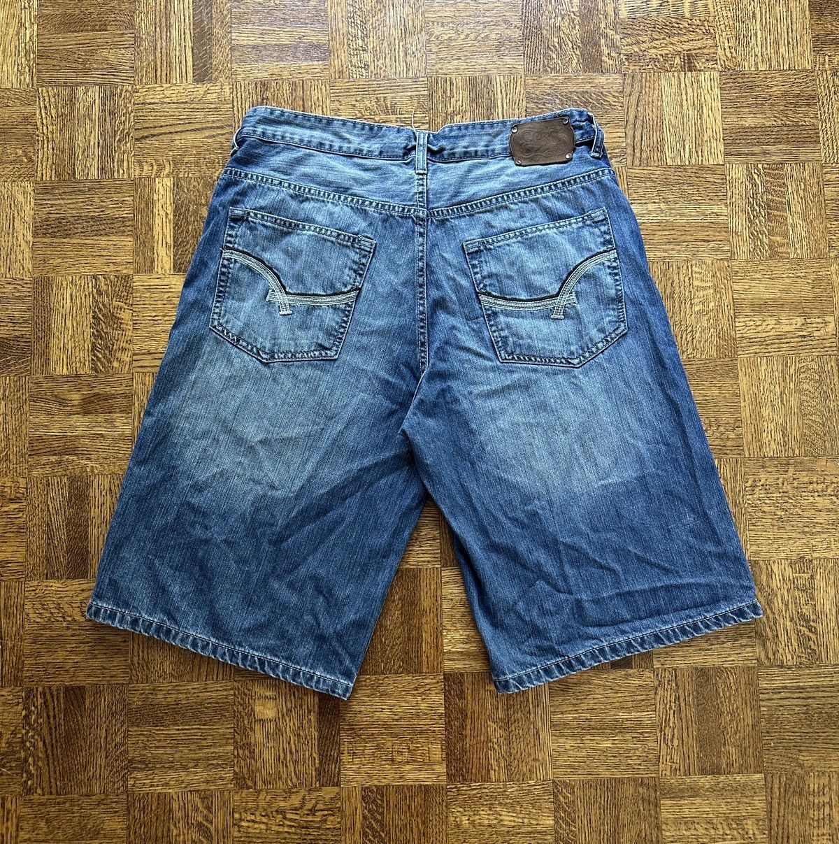 Ecko Unltd. Vintage Y2K Ecko Unltd. Baggy Wide Leg Denim Shorts Size US 36 / EU 52 - 1 Thumbnail