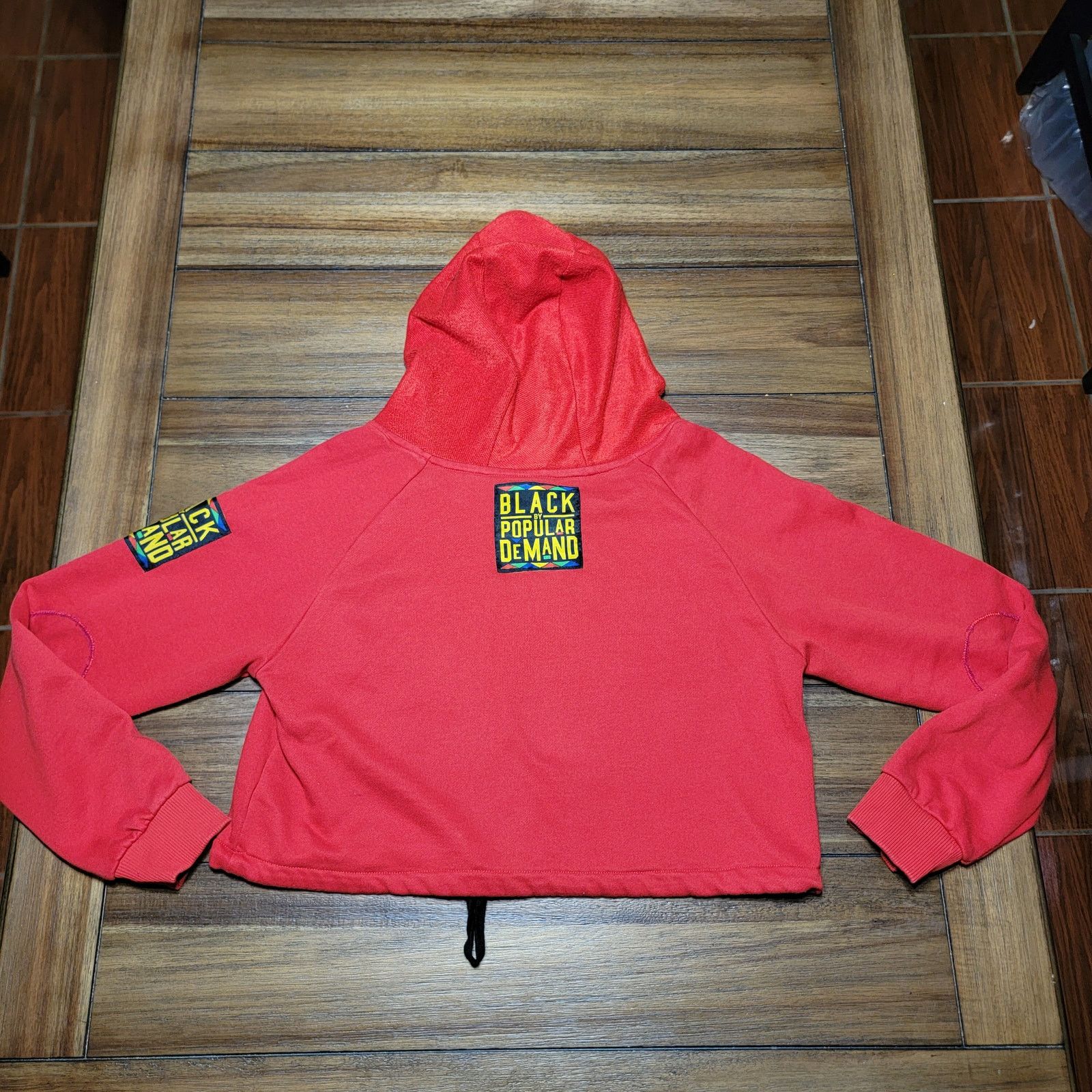 Other "Black By Popular Demand" Red Crop LS Hoodie - Size Medium Size M / US 6-8 / IT 42-44 - 5 Thumbnail