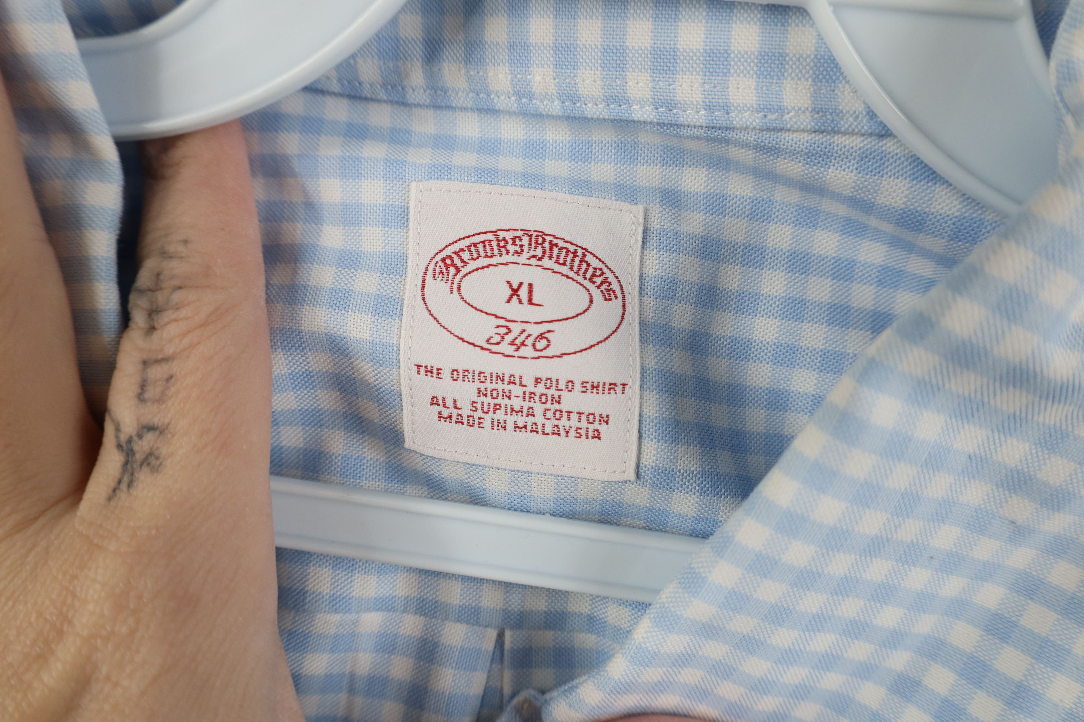 Brooks Brothers Vintage Brooks Brothers Gingham Plaid Button Down Shirt OCBD Size US XL / EU 56 / 4 - 7 Thumbnail