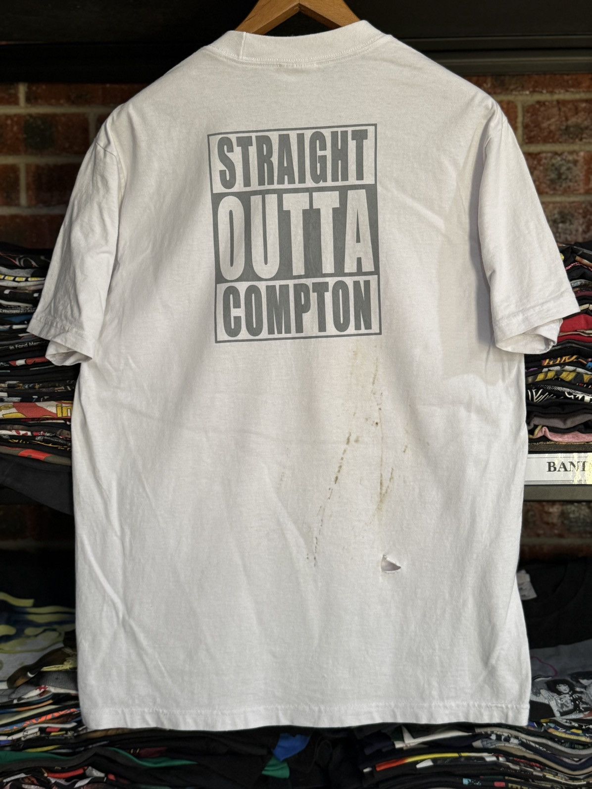 Band Tees × Rap Tees × Vintage Vintage N.W.A Staight Outta Compton Rap Tee Size US L / EU 52-54 / 3 - 10 Thumbnail