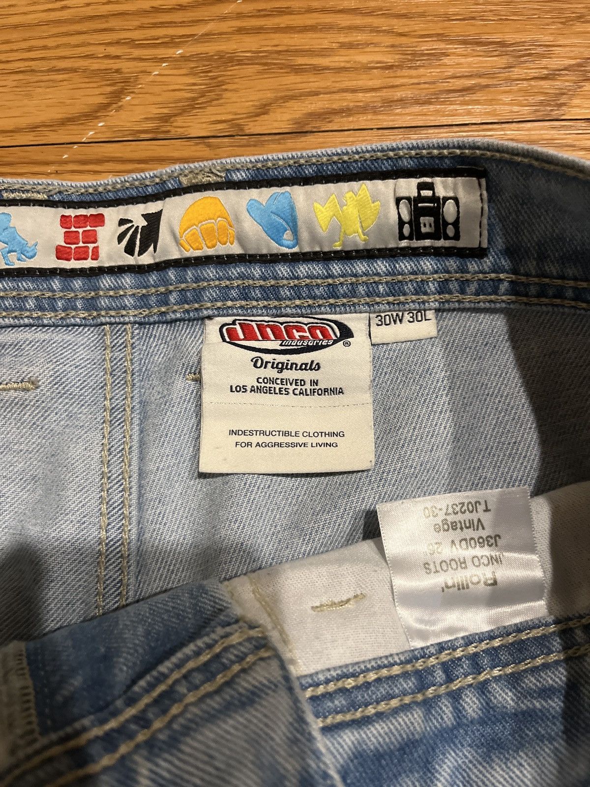 JNCO baggy distressed website jnco skater jeans Size US 32 / EU 48 - 3 Thumbnail