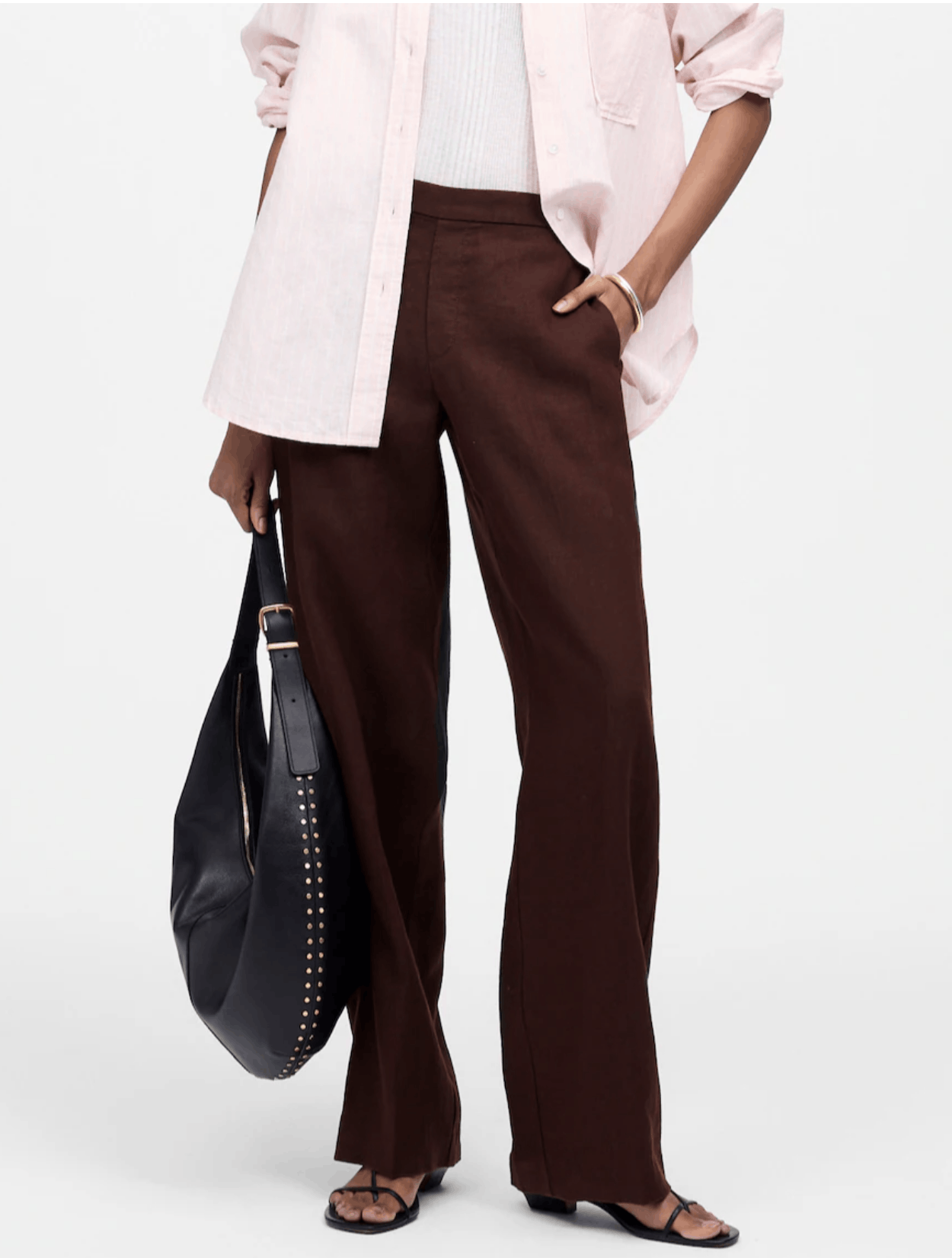 Madewell Madewell - The Easy Pull-On Linen Pant in Olive Size 30" / US 8 / IT 44 - 8 Thumbnail