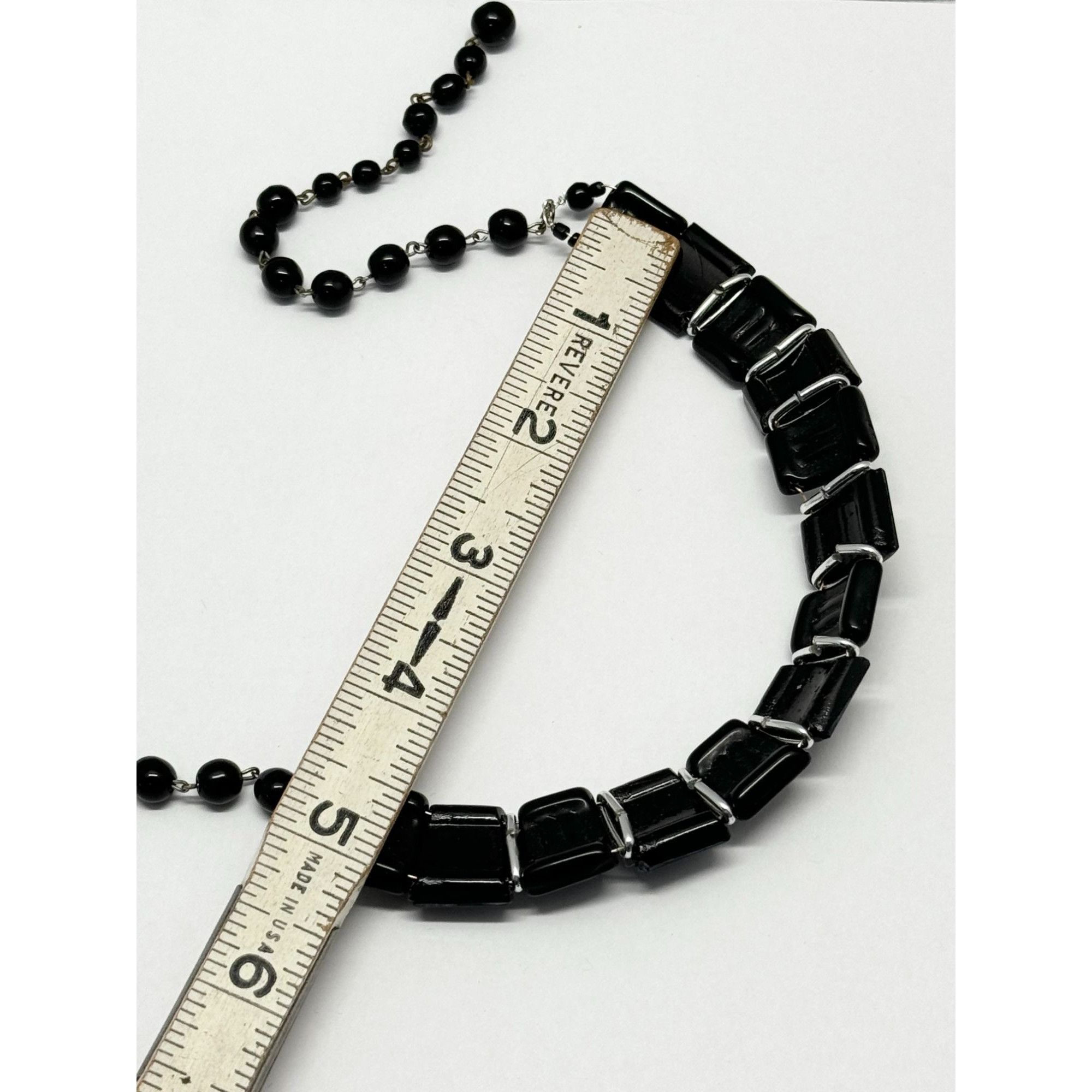 Vintage West Germany Glass beaded collar vintage necklace Size ONE SIZE - 4 Thumbnail