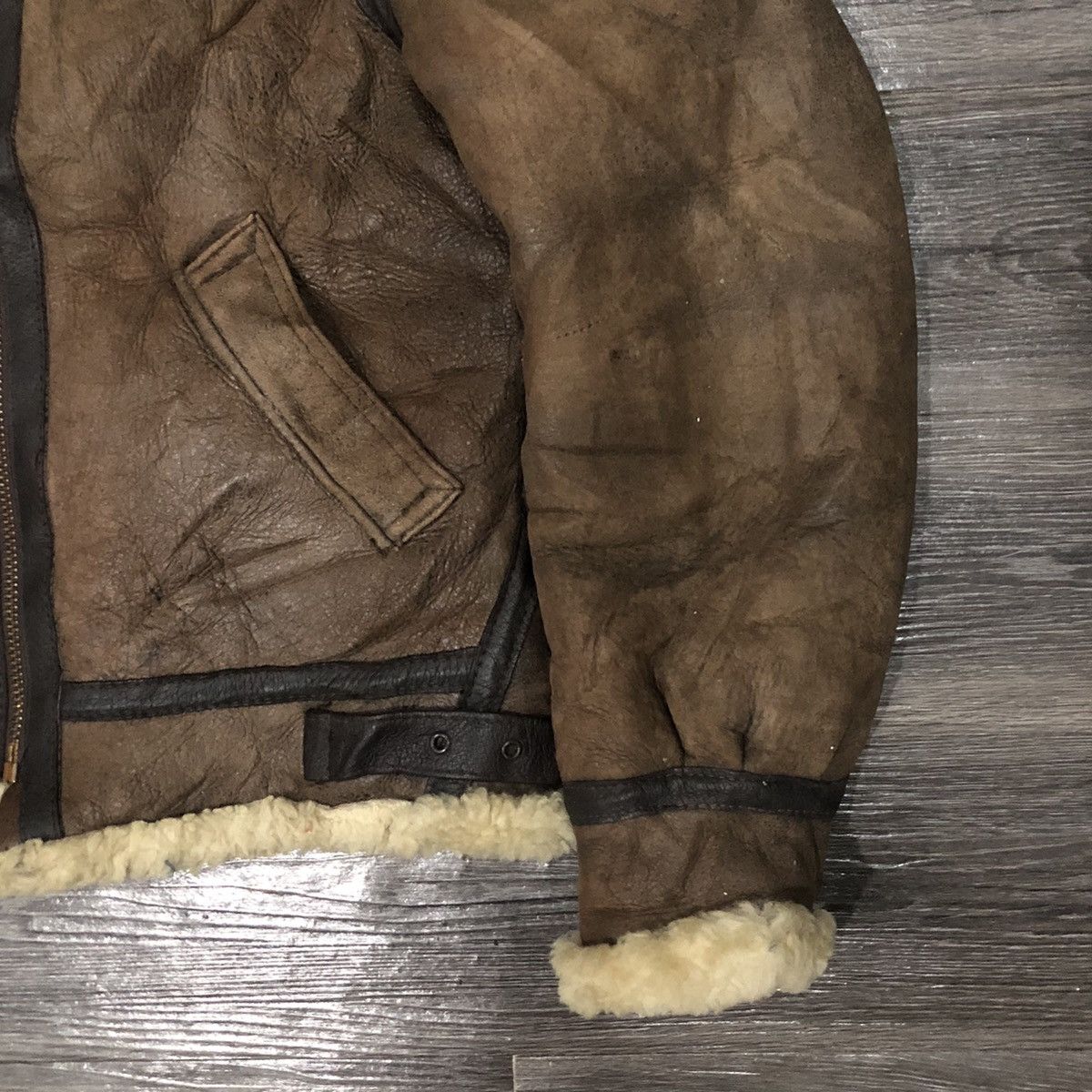Schott Schott Bros B-3 classic WWII sheepskin leather“bomber”jacket Size US M / EU 48-50 / 2 - 5 Thumbnail