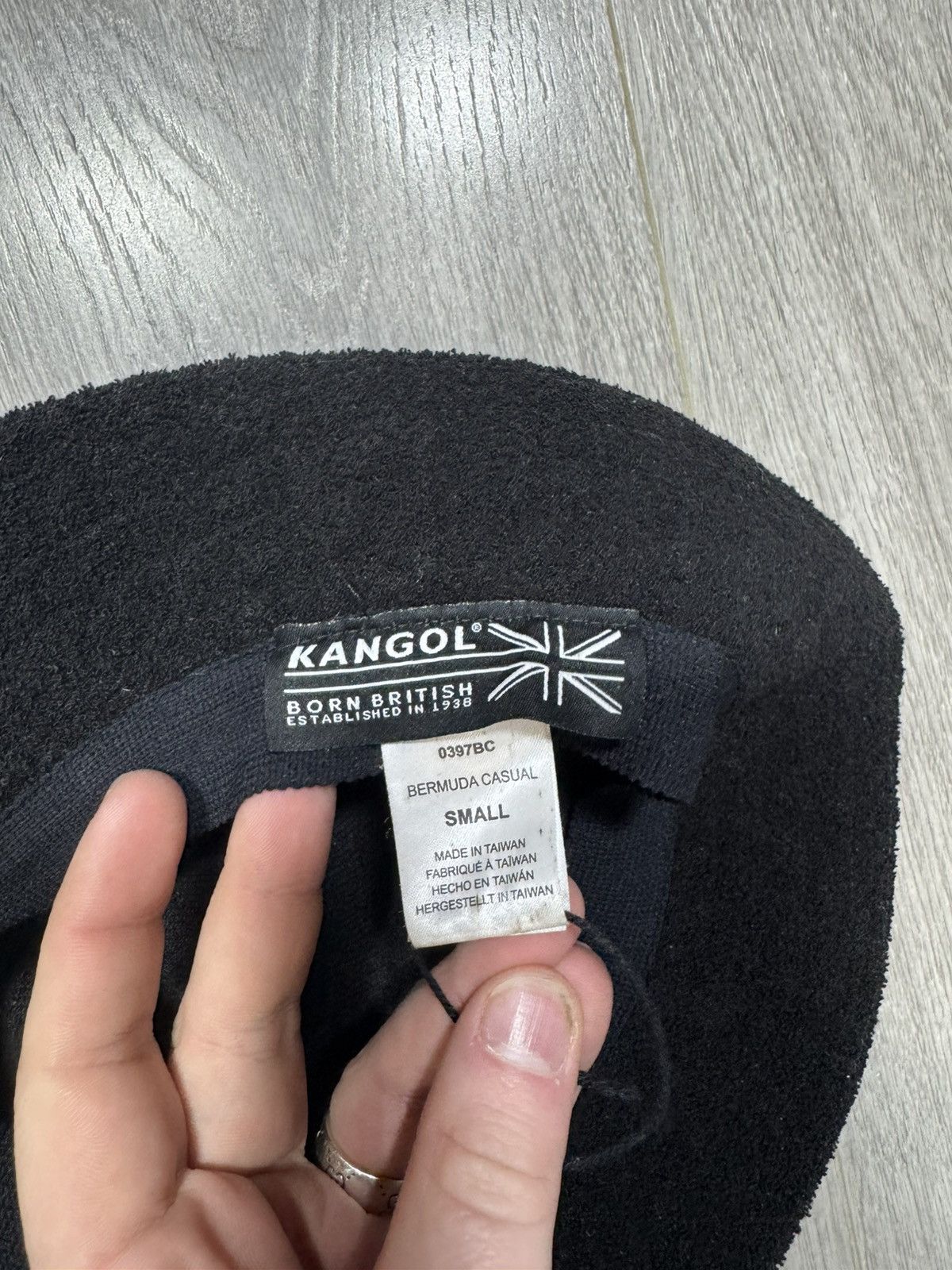 Kangol × Vintage KANGOL Black Bermuda Bucket Hat Kangaroo Logo Sz S Cap Size ONE SIZE - 5 Thumbnail