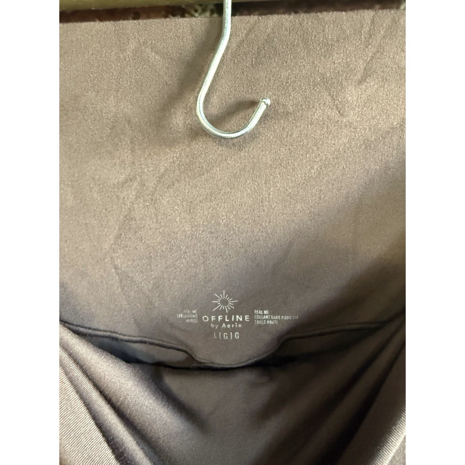 Vintage Offline Aerie Womens Brown Cropped Leggings Athletic Size Large Size 36" / US 14 / IT 50 - 3 Thumbnail