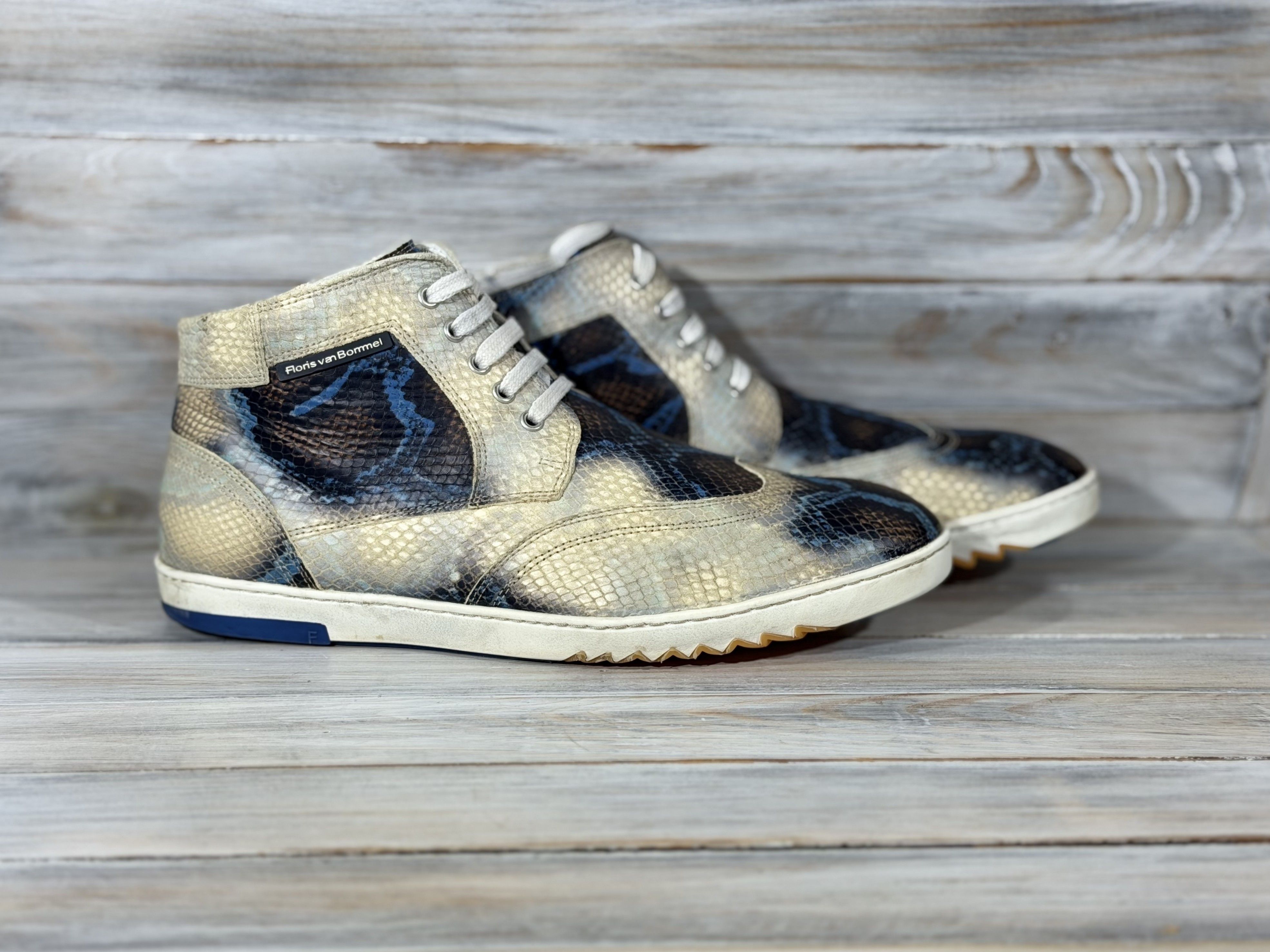 Floris van Bommel FLORIS VAN BOMMEL Limited Awesomeness Leather High Trainers Size US 9.5 / EU 42-43 - 15 Thumbnail