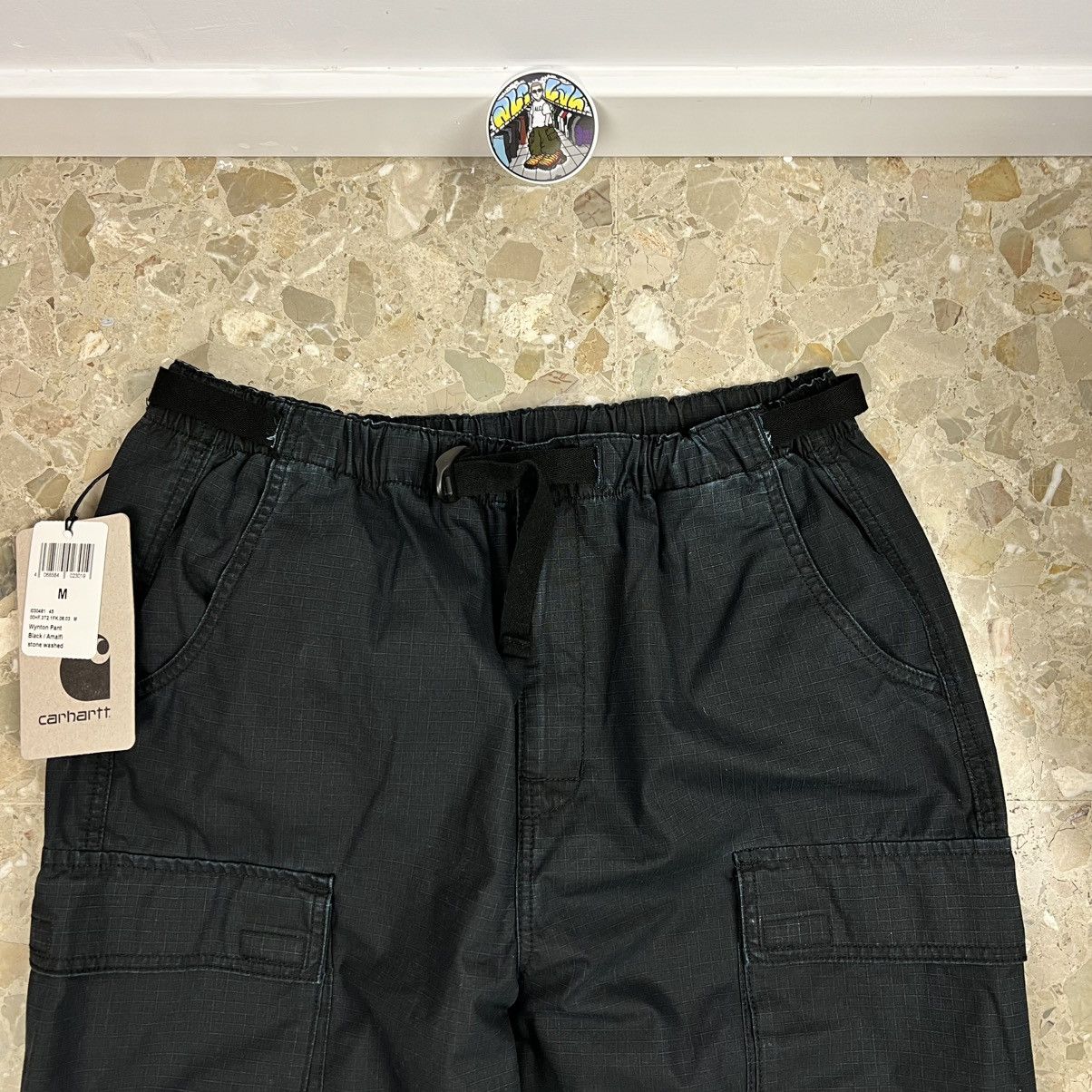 Carhartt × Carhartt Wip Carhartt WIP Dark Blue Washed Cargo Wynton Pants Supreme Size US 34 / EU 50 - 3 Thumbnail