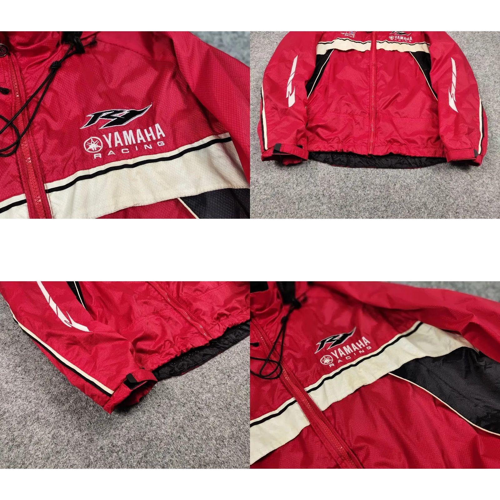 Yamaha VINTAGE Yamaha Racing Windbreaker Jacket Mens L Red Logo 90s Windbreaker Full Zip All Seasons Vintage Yamaha Racing Jacket Size US L / EU 52-54 / 3 - 8 Thumbnail